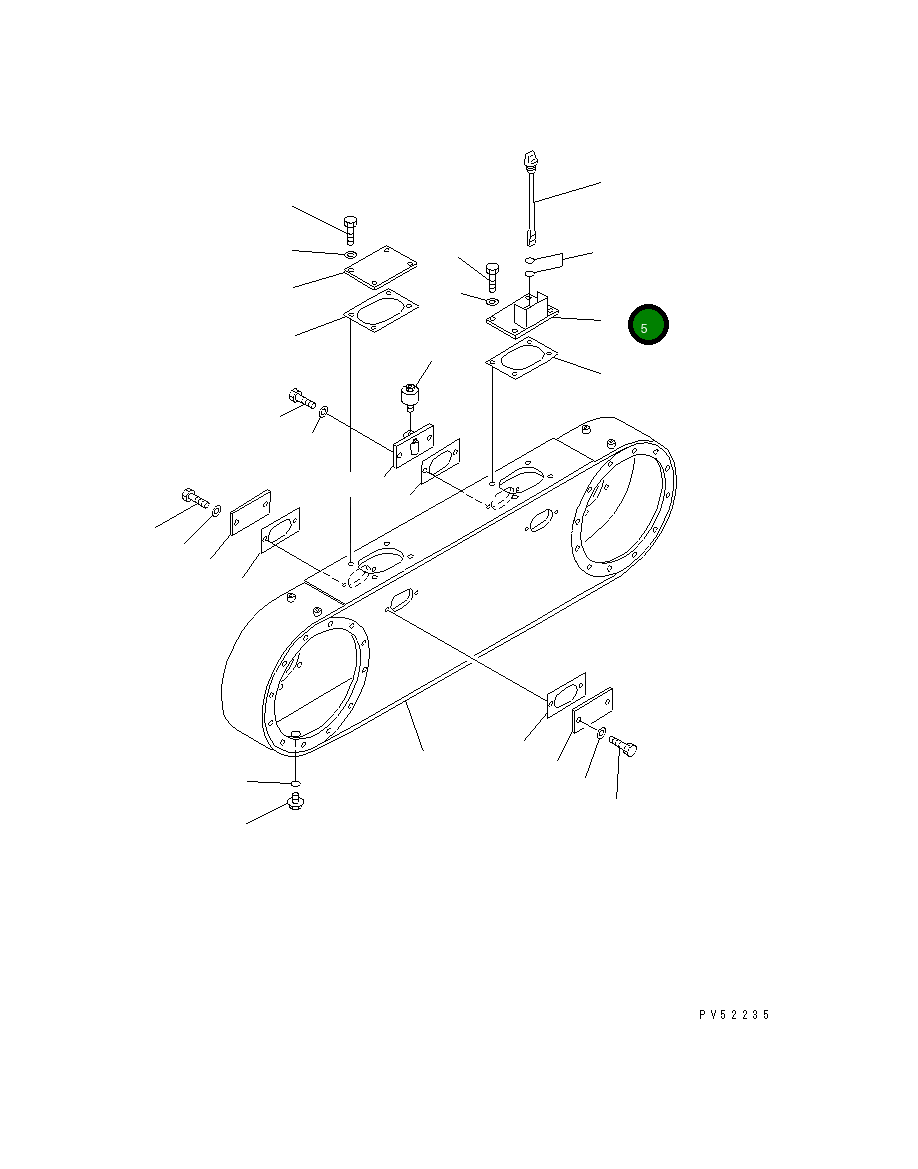 Крышка 234-25-31520 Komatsu