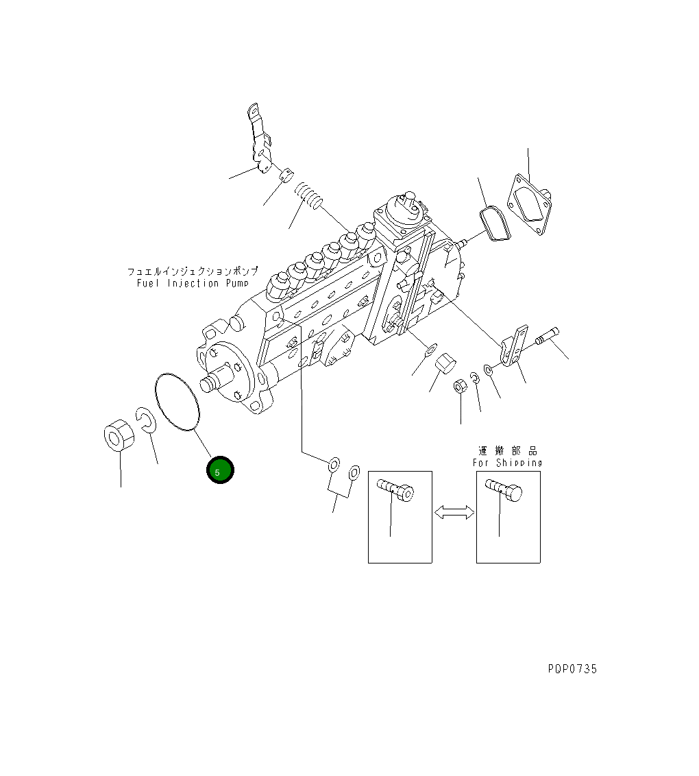 Кольцо уплотнительное (O-Ring) 6742-01-0960 Komatsu