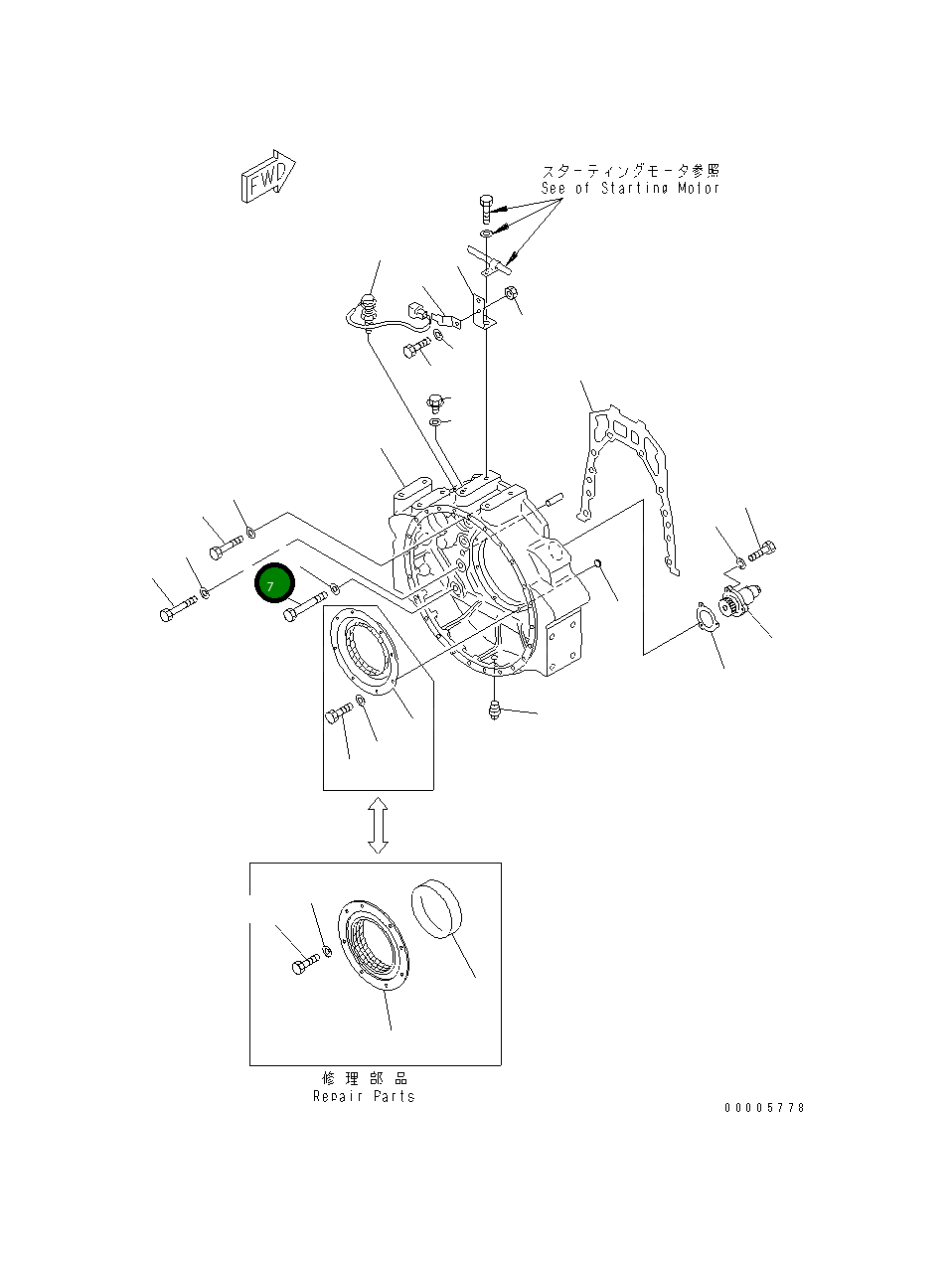 Болт 01010-31870 Komatsu