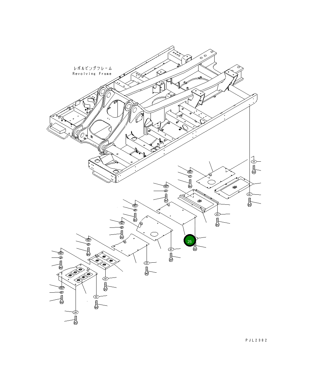 Крышка 209-54-73750  Komatsu