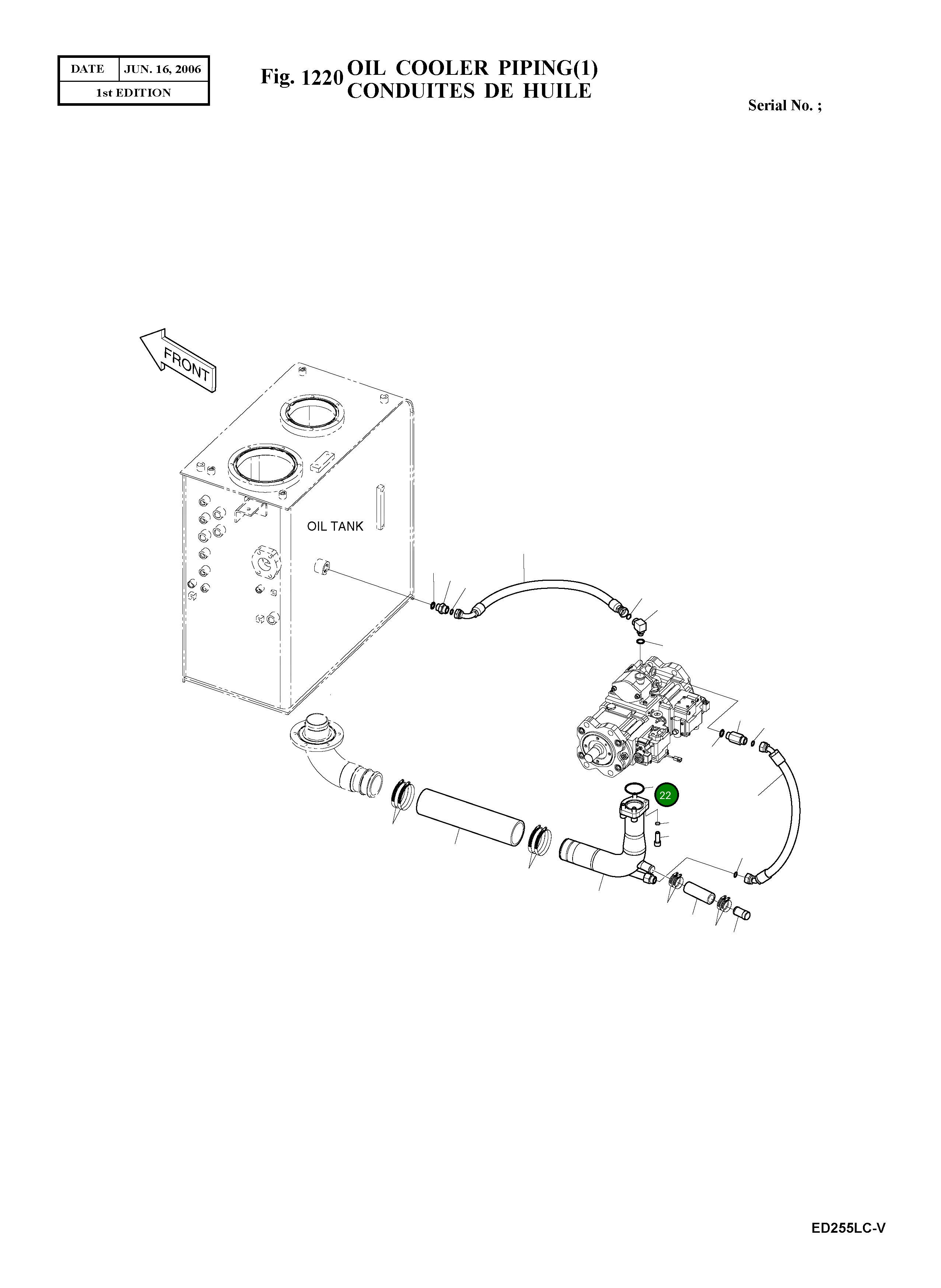 Кольцо уплотнительное (O-Ring) 2180-1026D31 Komatsu