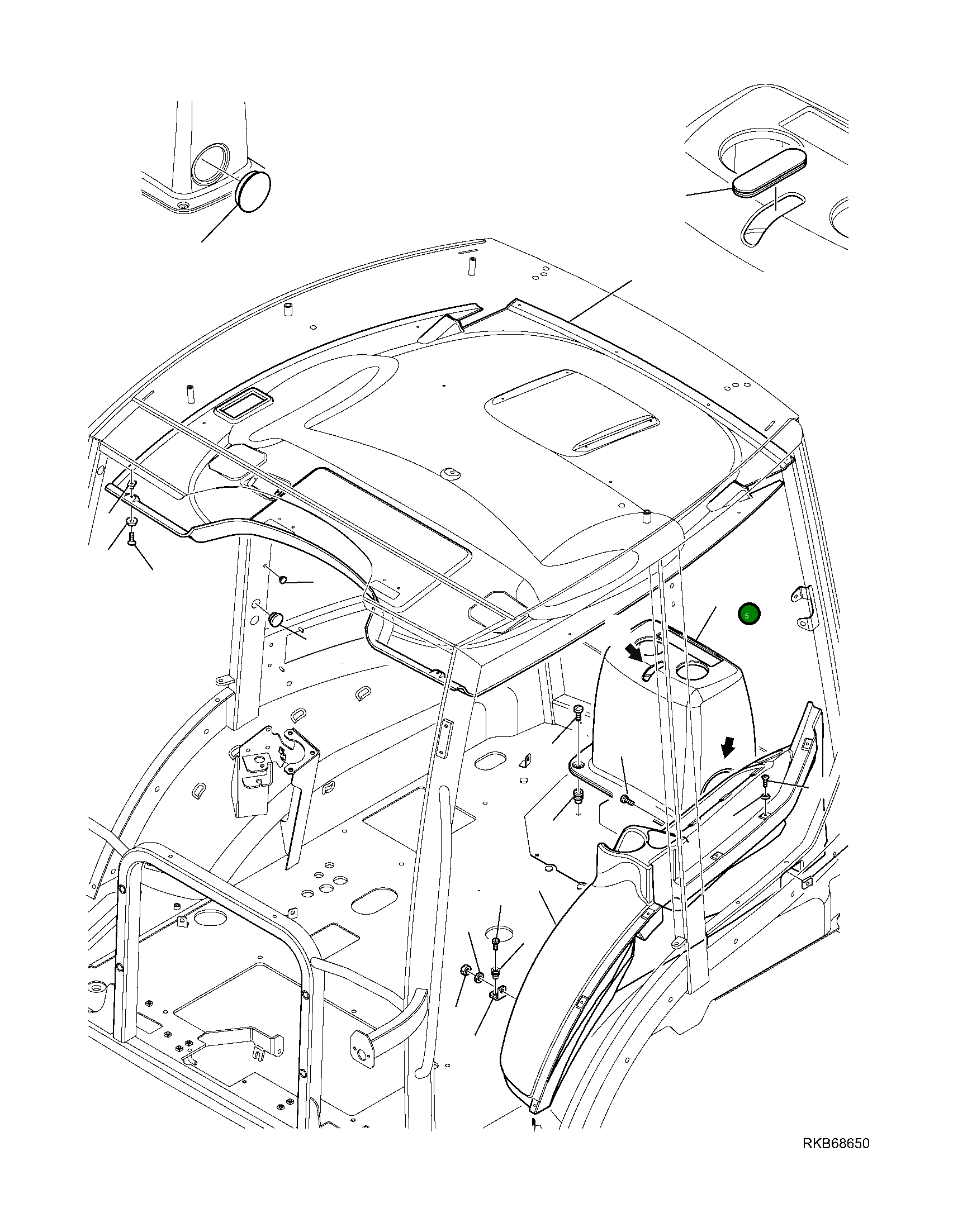 Крышка 42N-54-14810  Komatsu