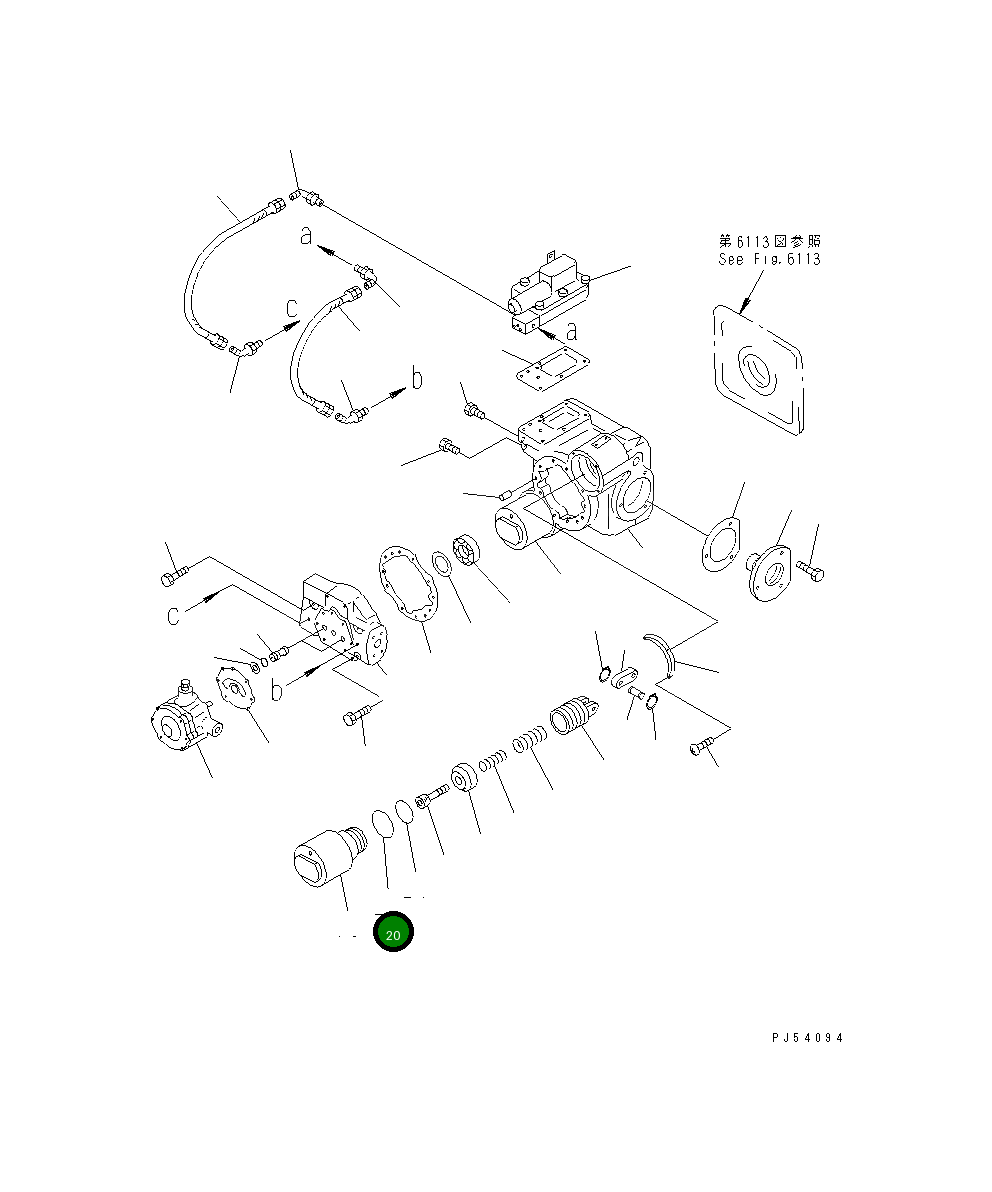 Кольцо уплотнительное (O-Ring) 262-61-21340 Komatsu