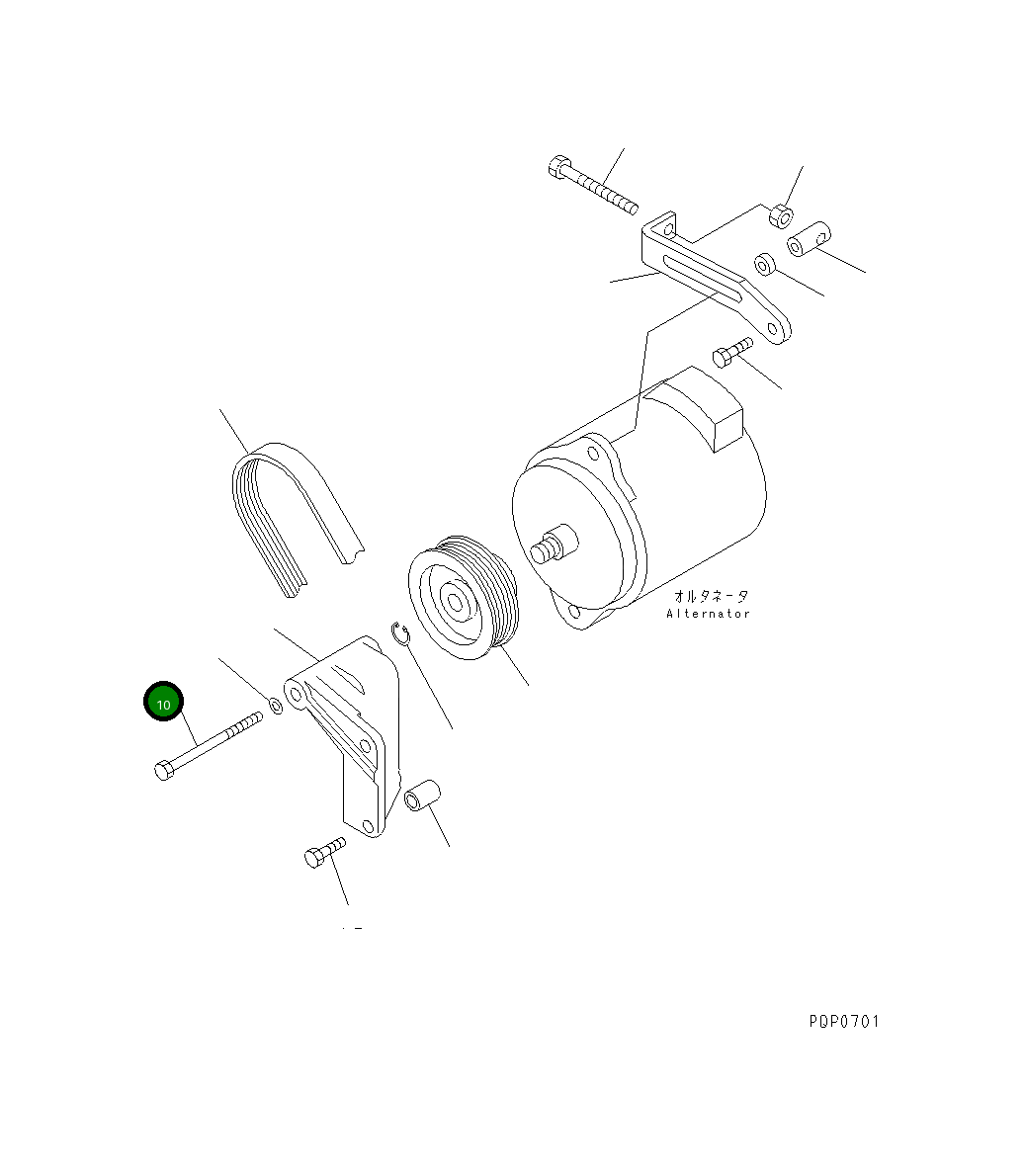Болт CU3910527 Komatsu