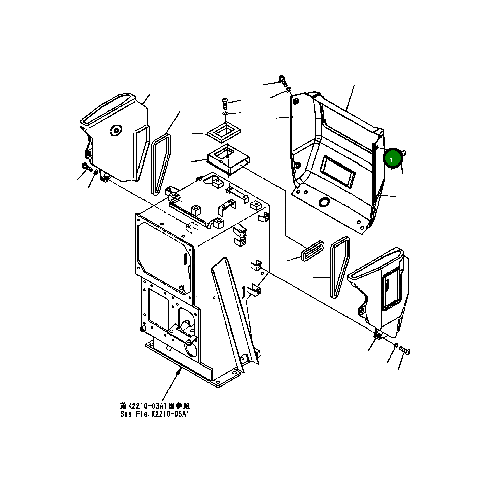 Крышка 14X-54-28661 Komatsu