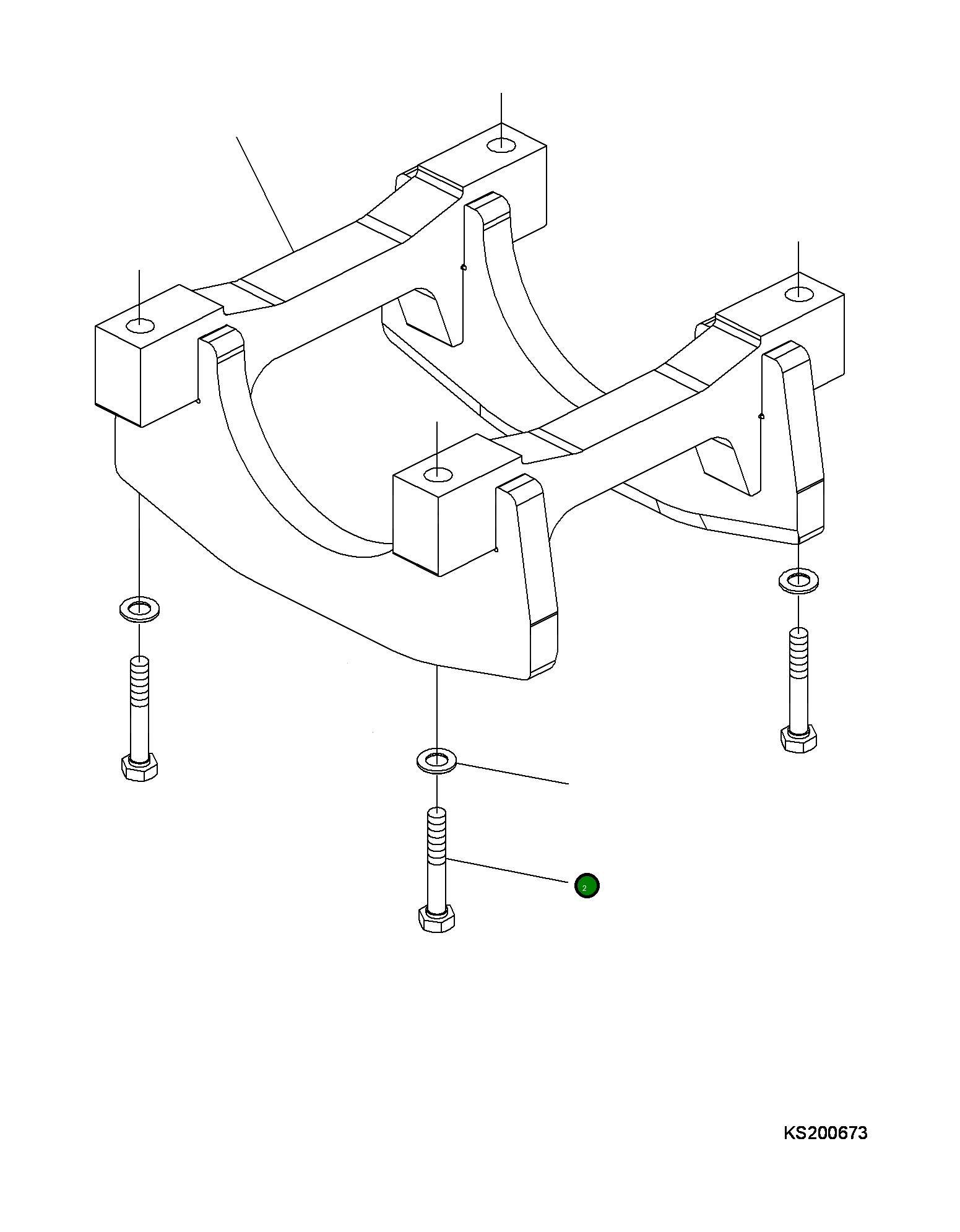 Болт 208-30-KC170 Komatsu