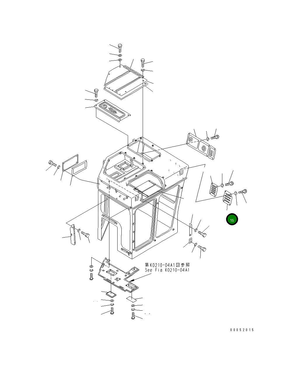 Крышка 19N-911-1130  Komatsu