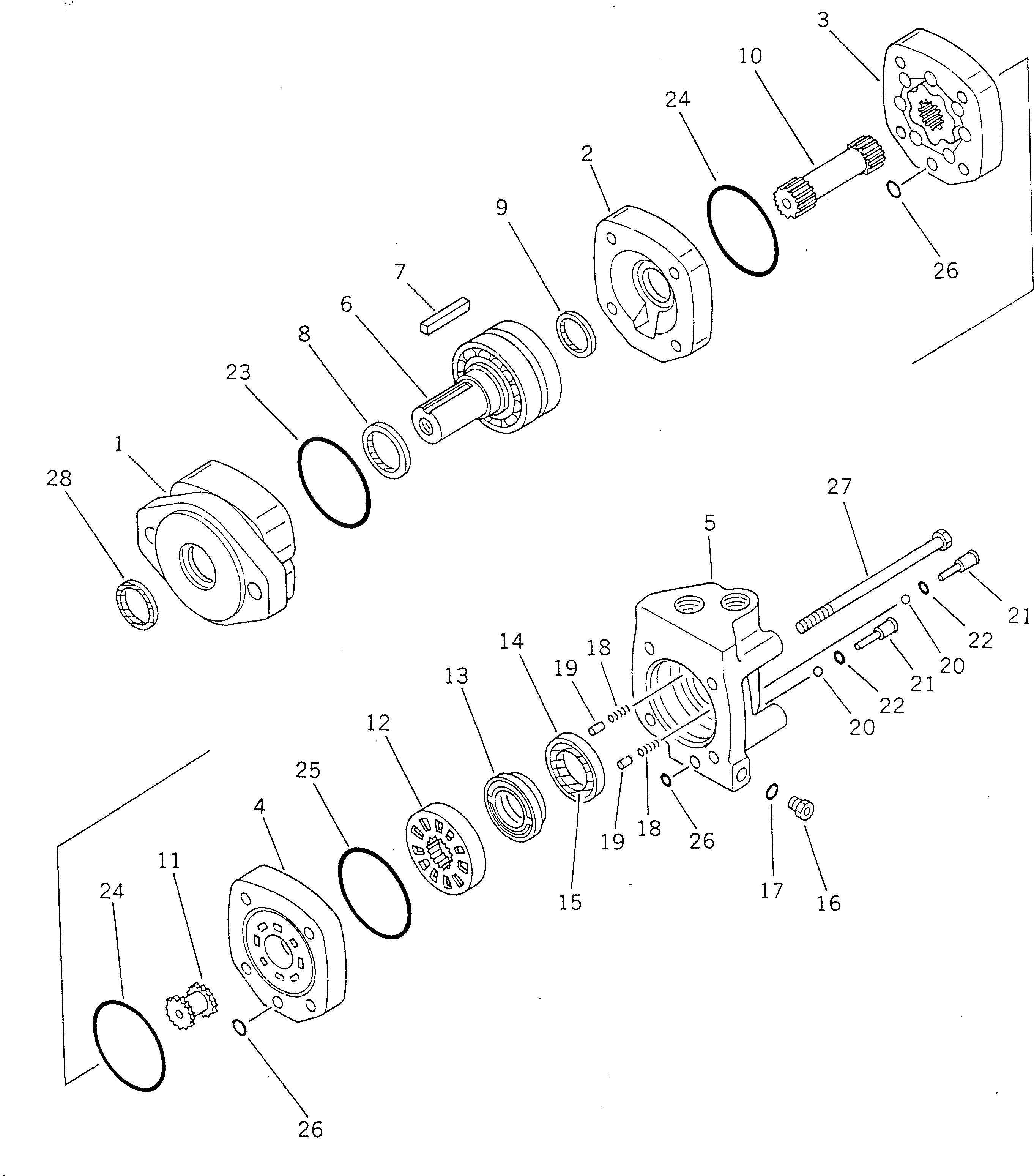 Кольцо уплотнительное (O-Ring) 232-62-11820  Komatsu