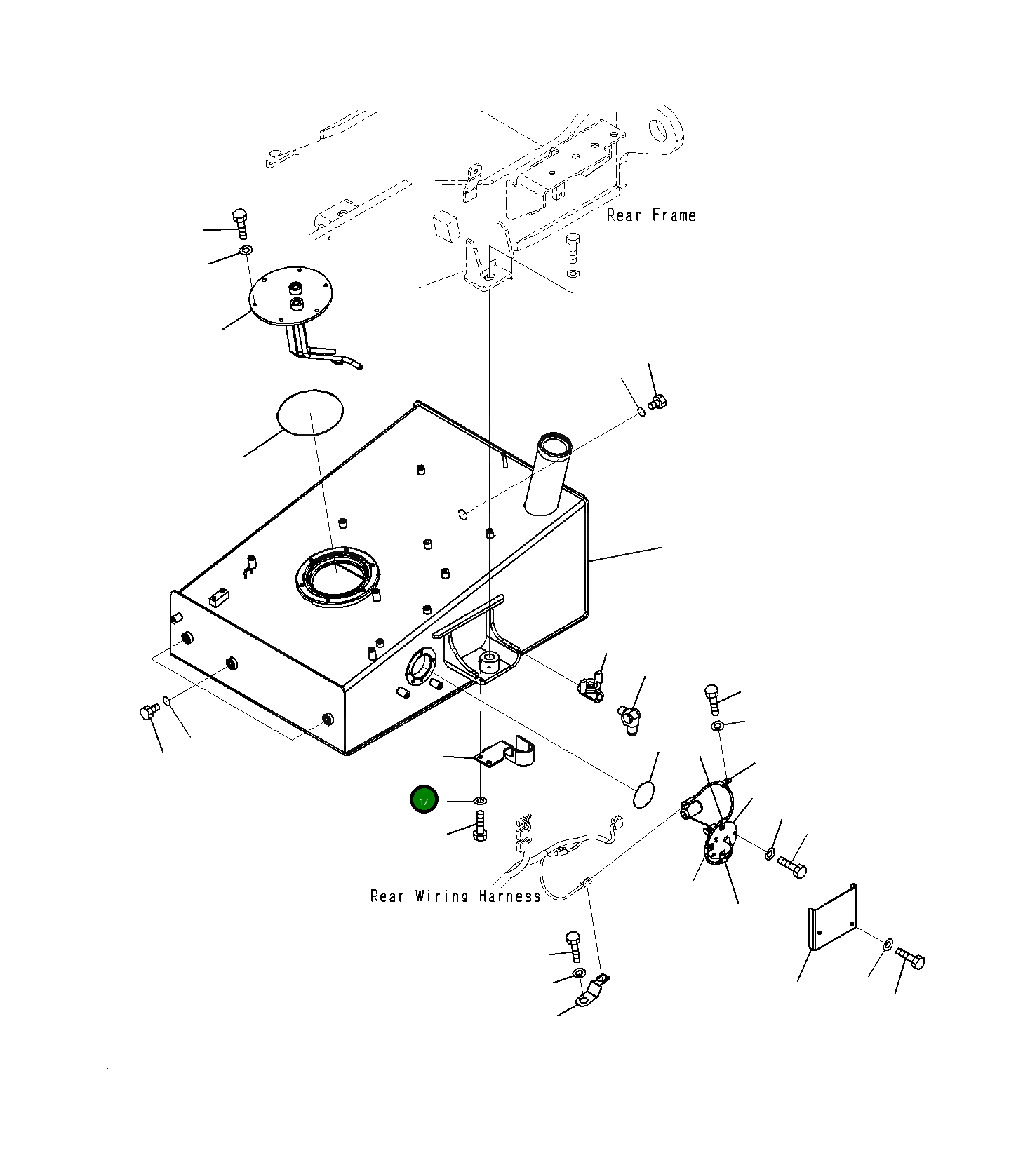 Крышка 23H-04-11190 Komatsu