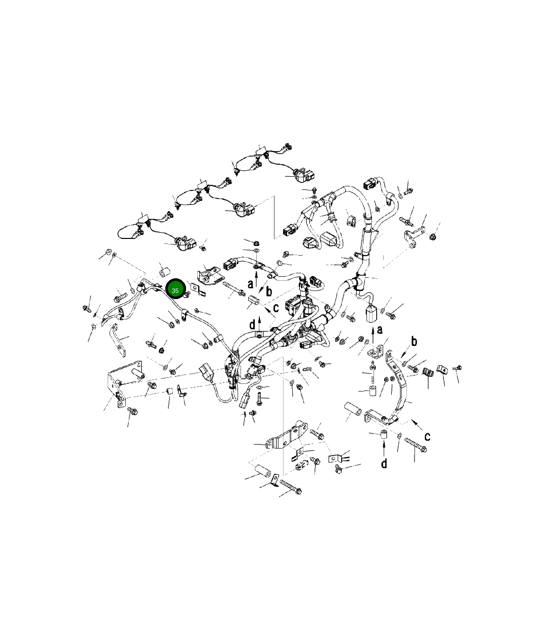 Болт 01011-E1035 Komatsu