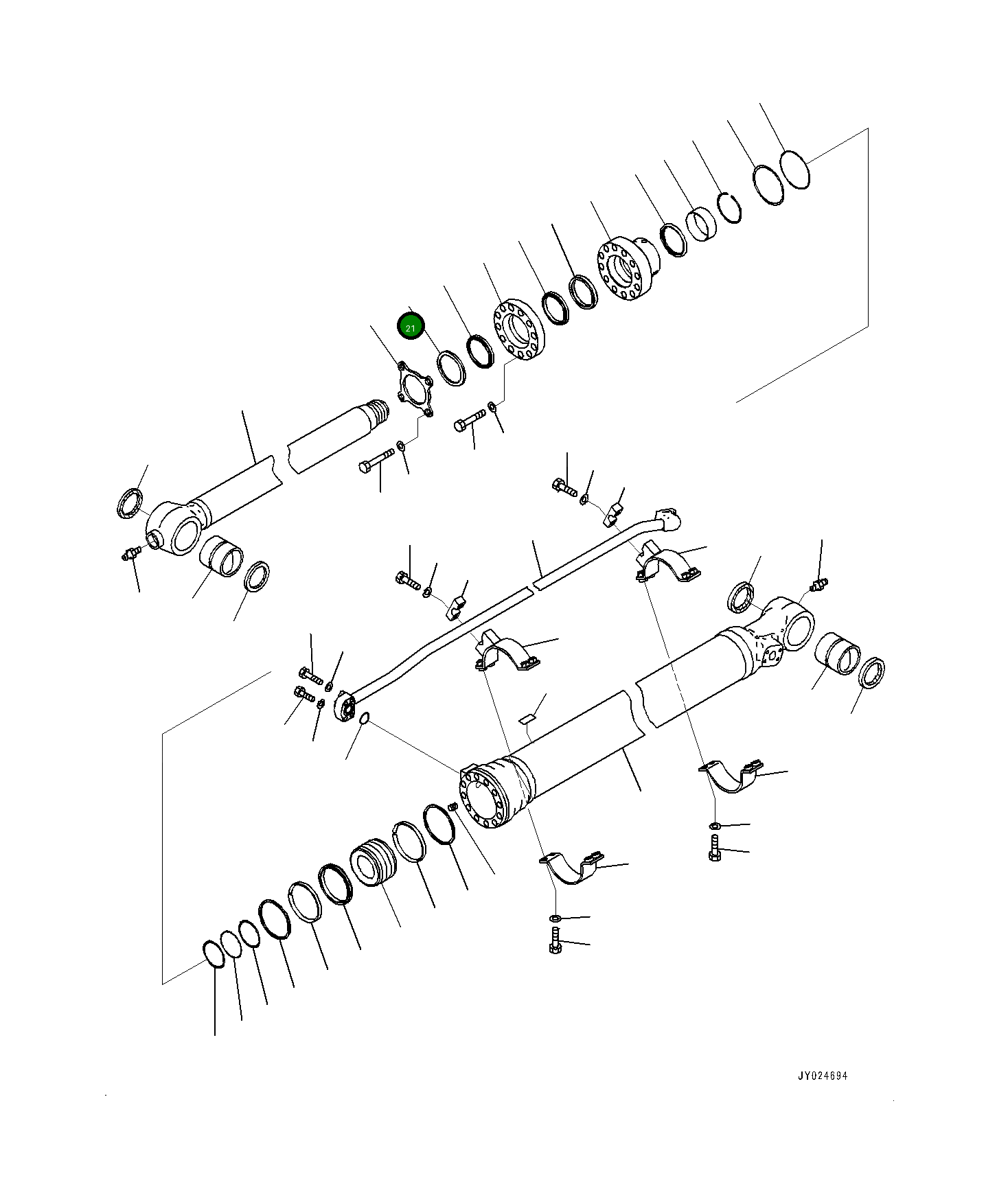 Кольцо 7078839420 Komatsu