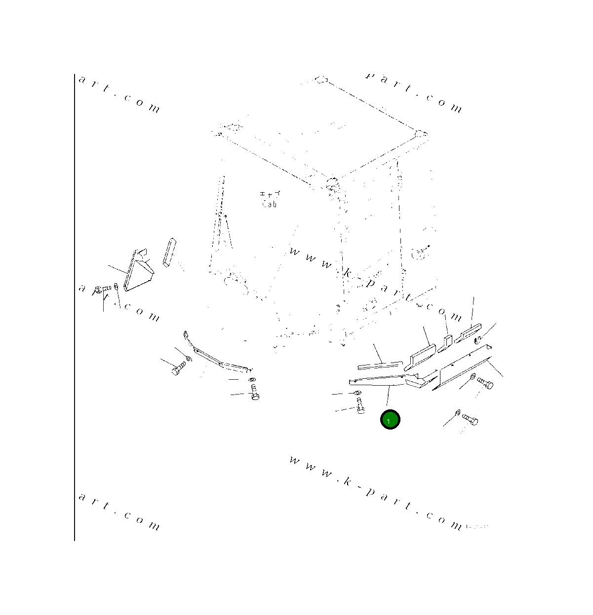 Крышка 421-54-53690 Komatsu