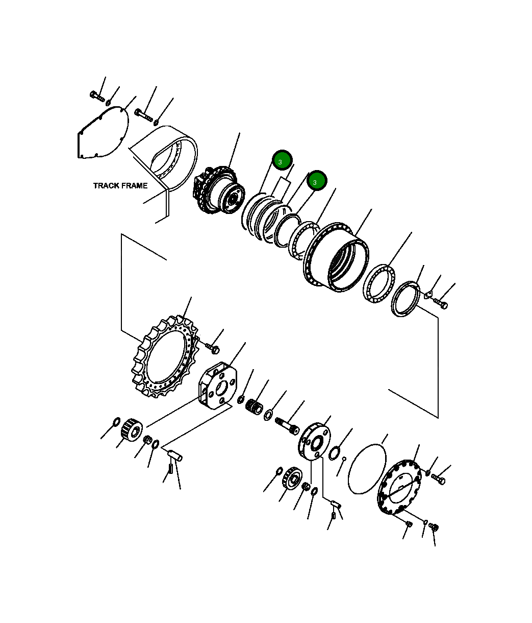Кольцо уплотнительное (O-Ring) 425-33-11650 Komatsu
