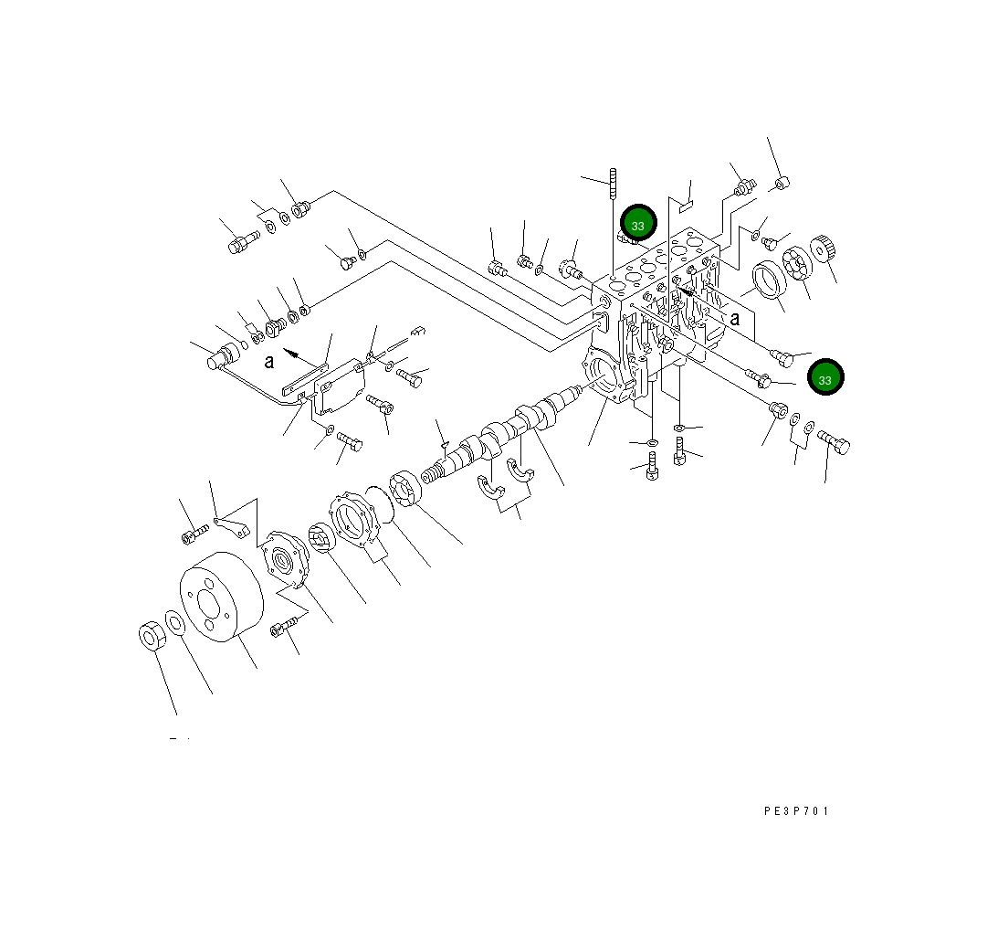 Болт 6553-21-7310 Komatsu