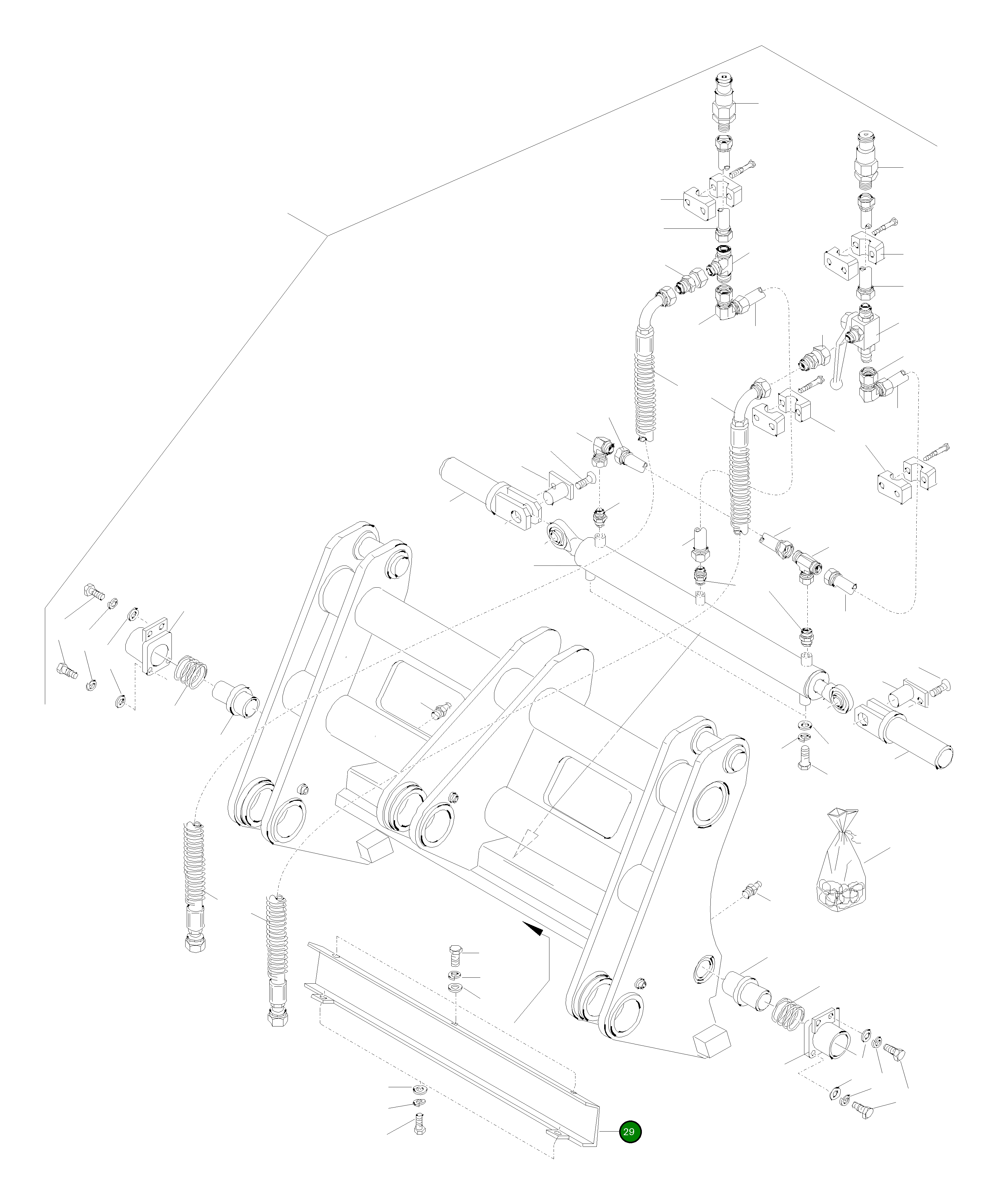 Крышка 42Y-71-H0P97 Komatsu
