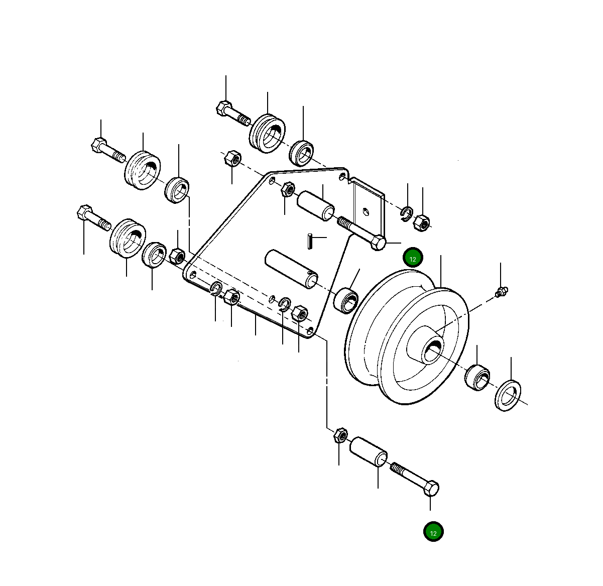 Болт 275 089 R1 Komatsu