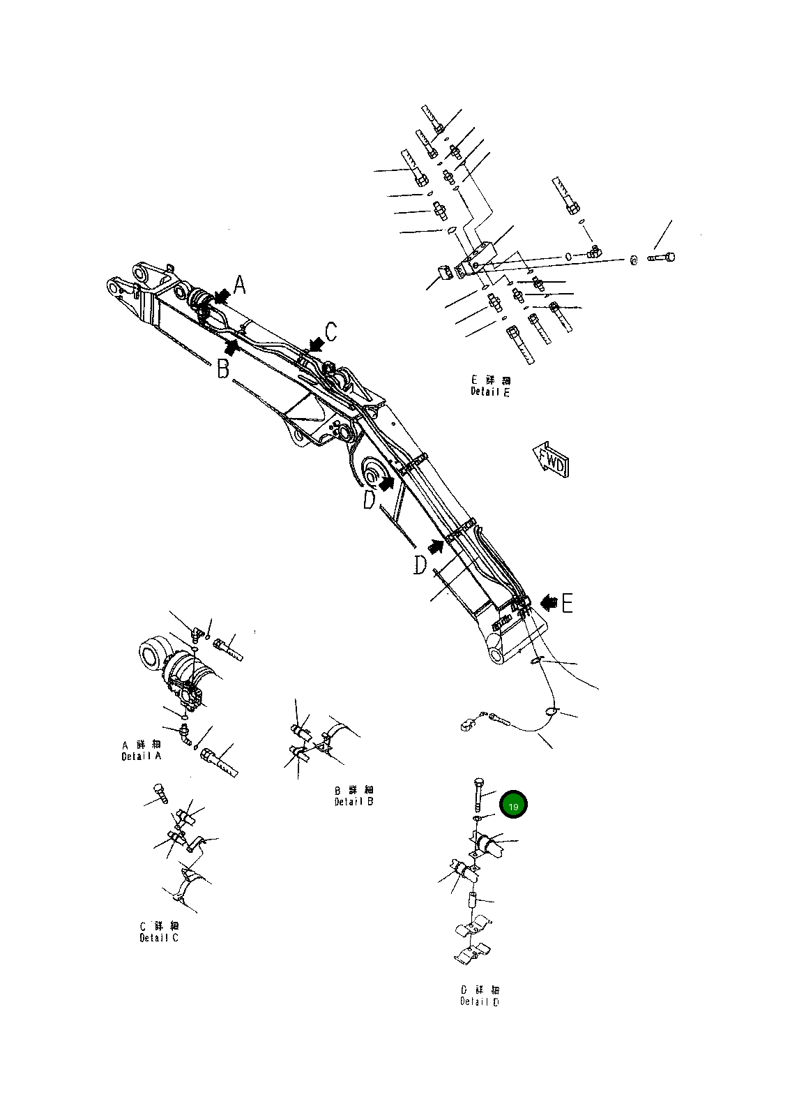 Болт 0101181205  Komatsu