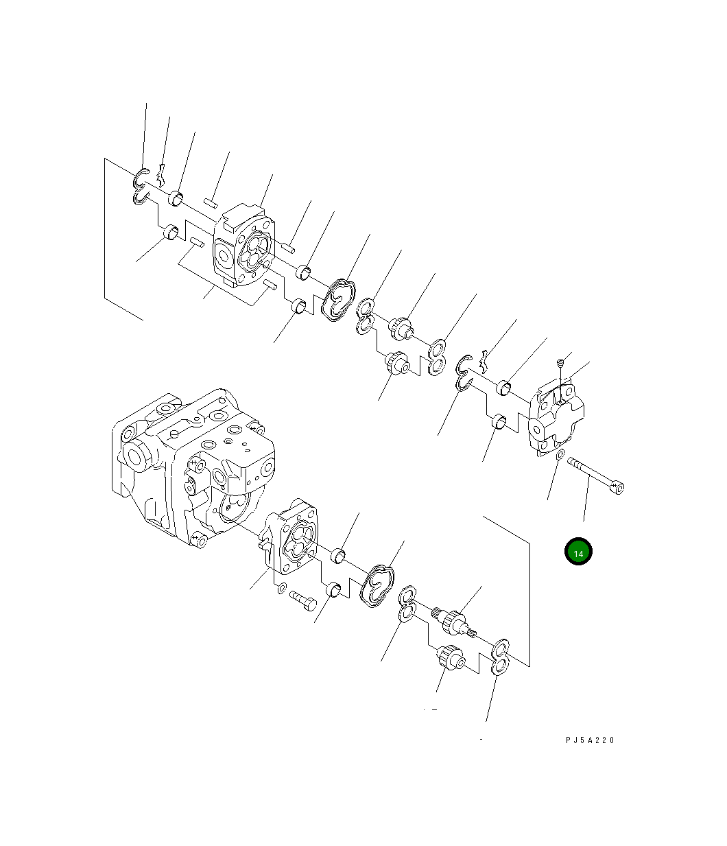 Болт 01253-71200 Komatsu