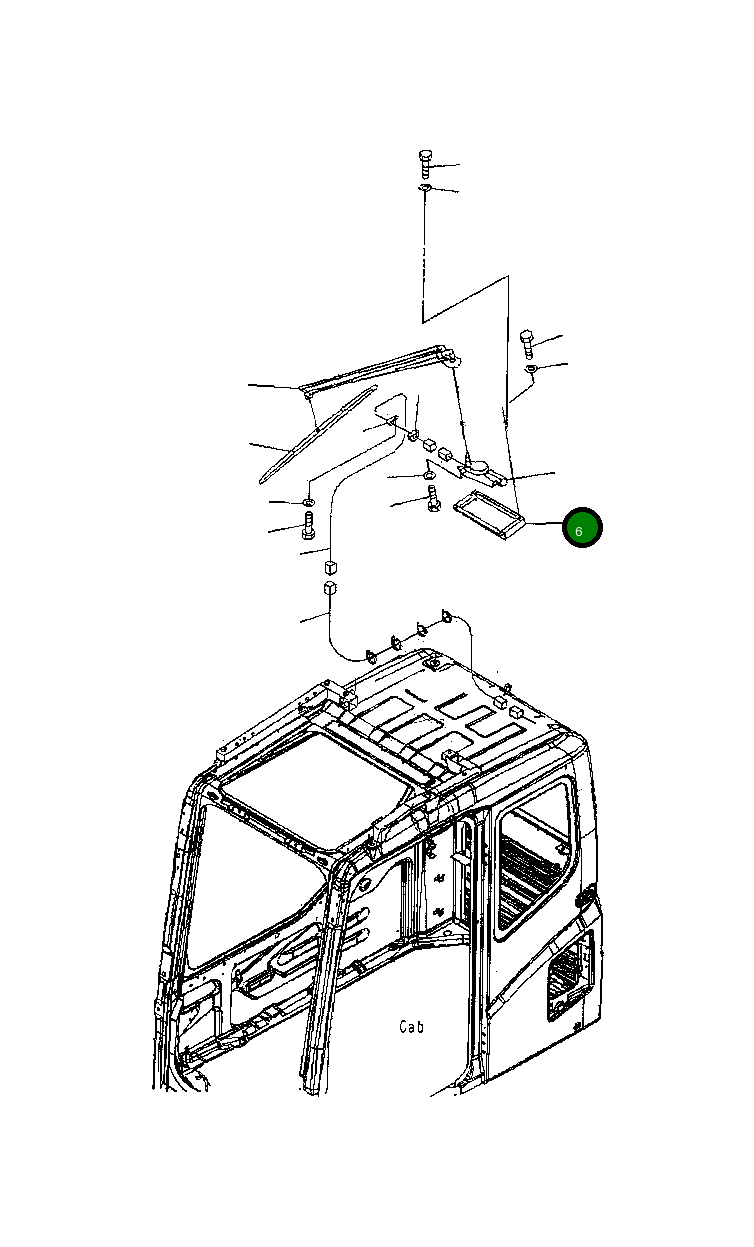 Крышка 22B-54-18541 Komatsu