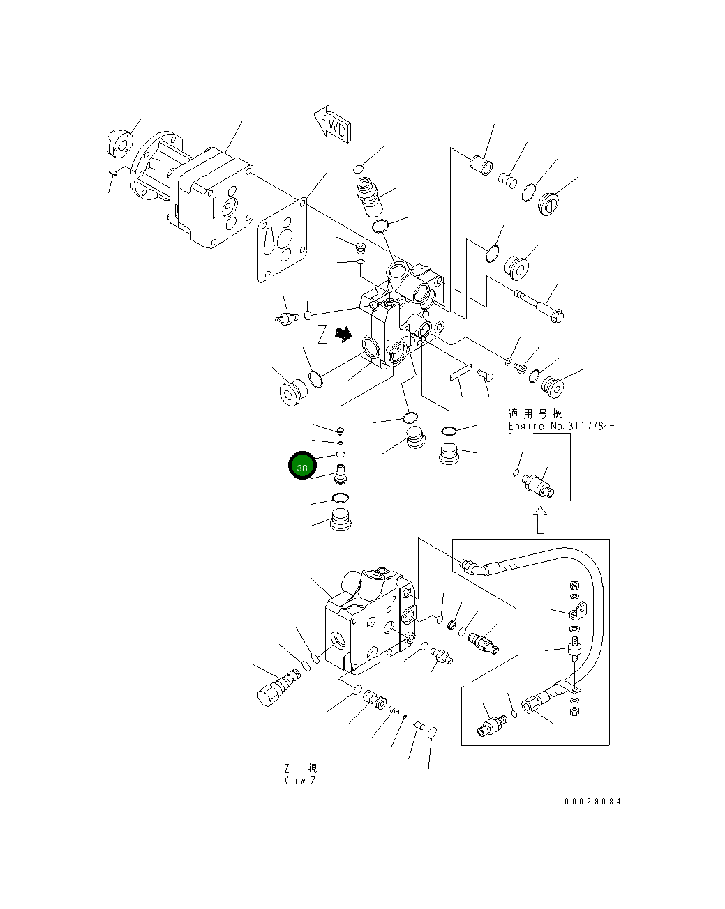 Кольцо уплотнительное (O-Ring) 6560-81-4140 Komatsu