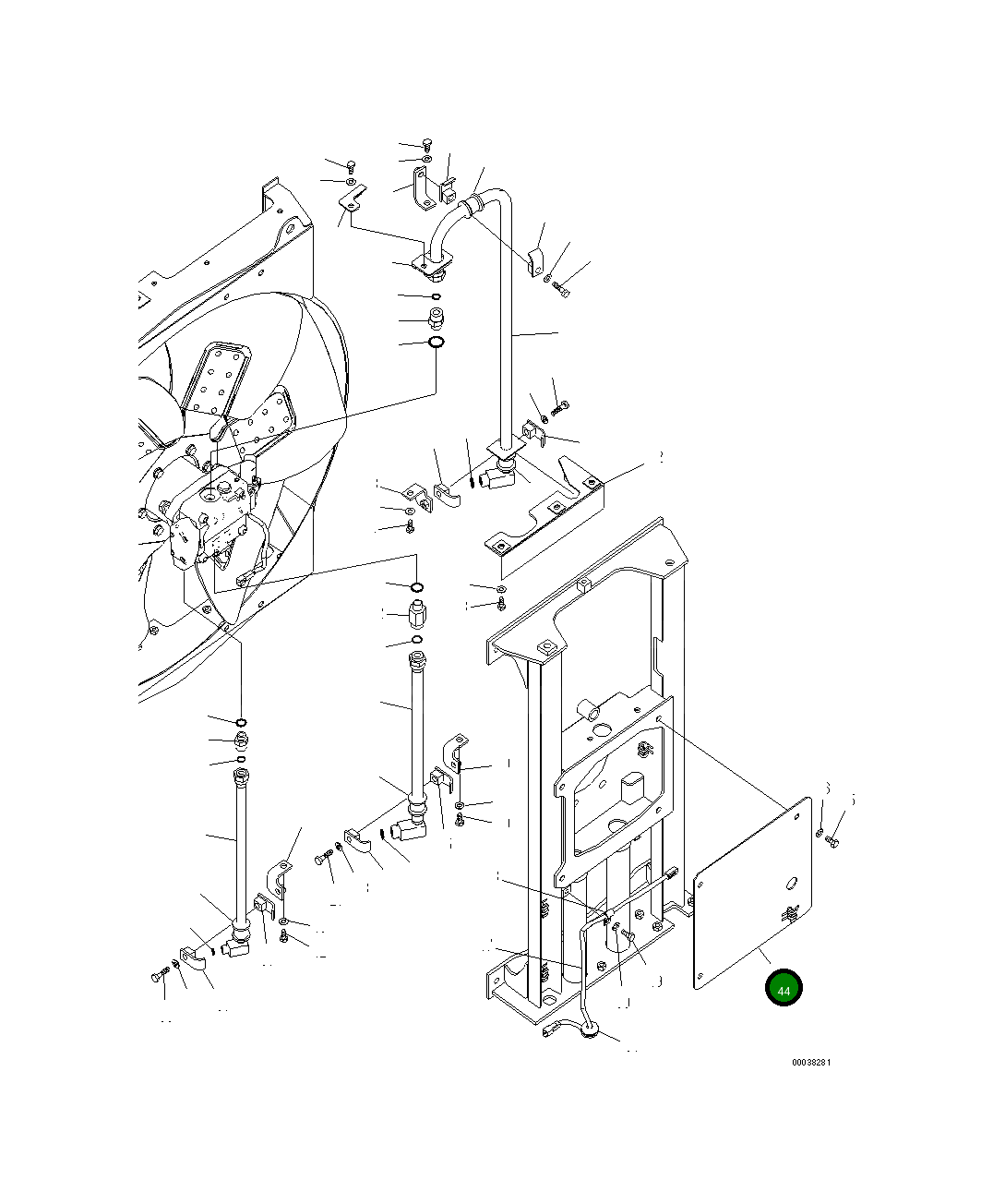 Крышка 21M-03-22120  Komatsu