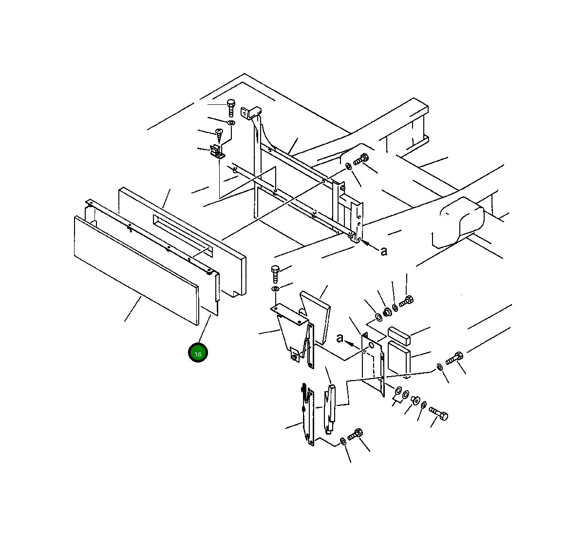 Крышка 207-54-58330  Komatsu