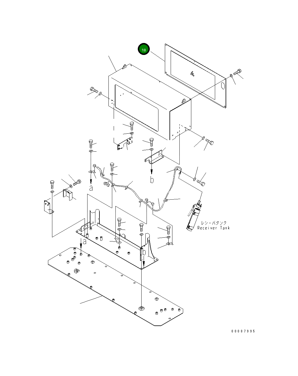 Крышка 235-809-6131 Komatsu