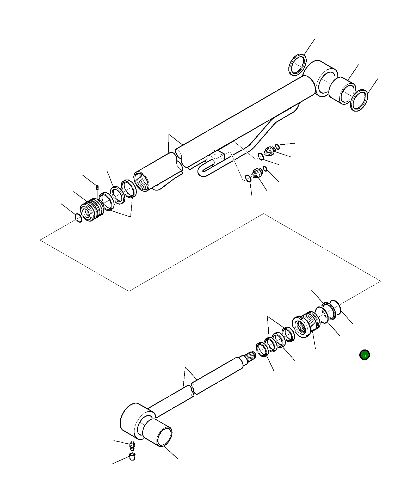 Кольцо уплотнительное (O-Ring) FDT1470505 Komatsu