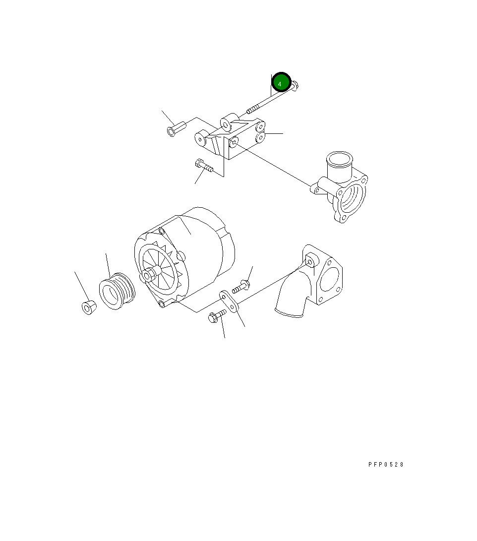 Болт 6732-81-6710  Komatsu