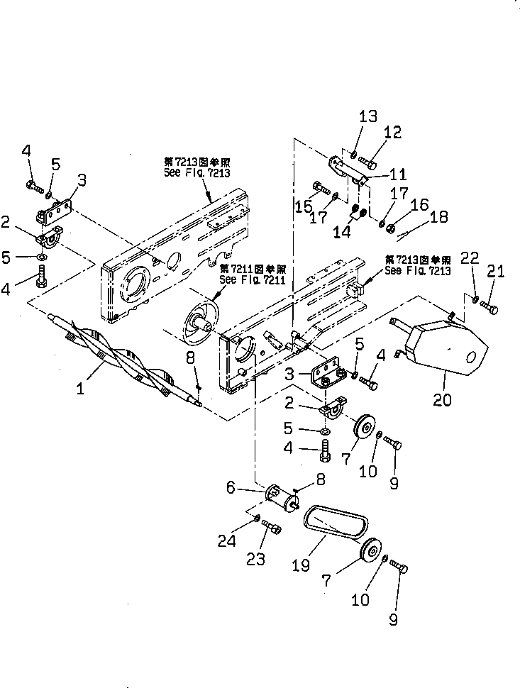 Болт 01092-51255  Komatsu
