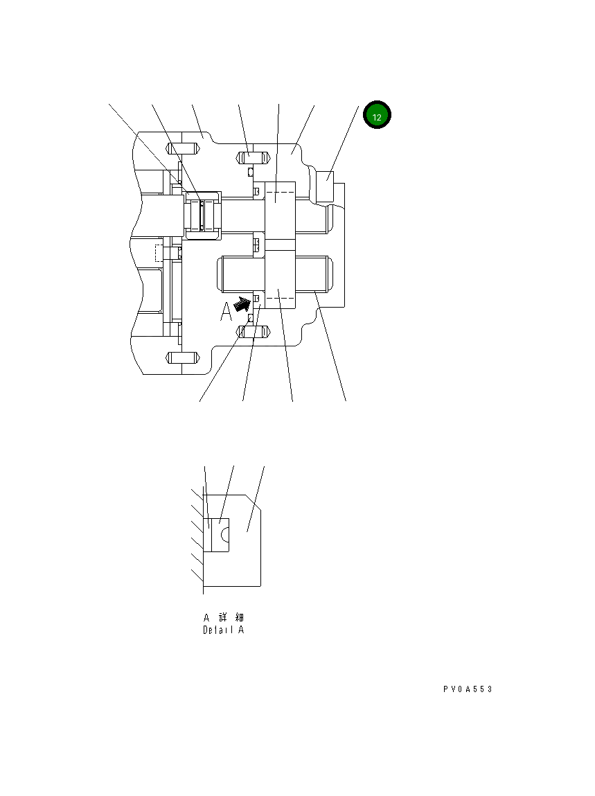Болт UC1301571008 Komatsu