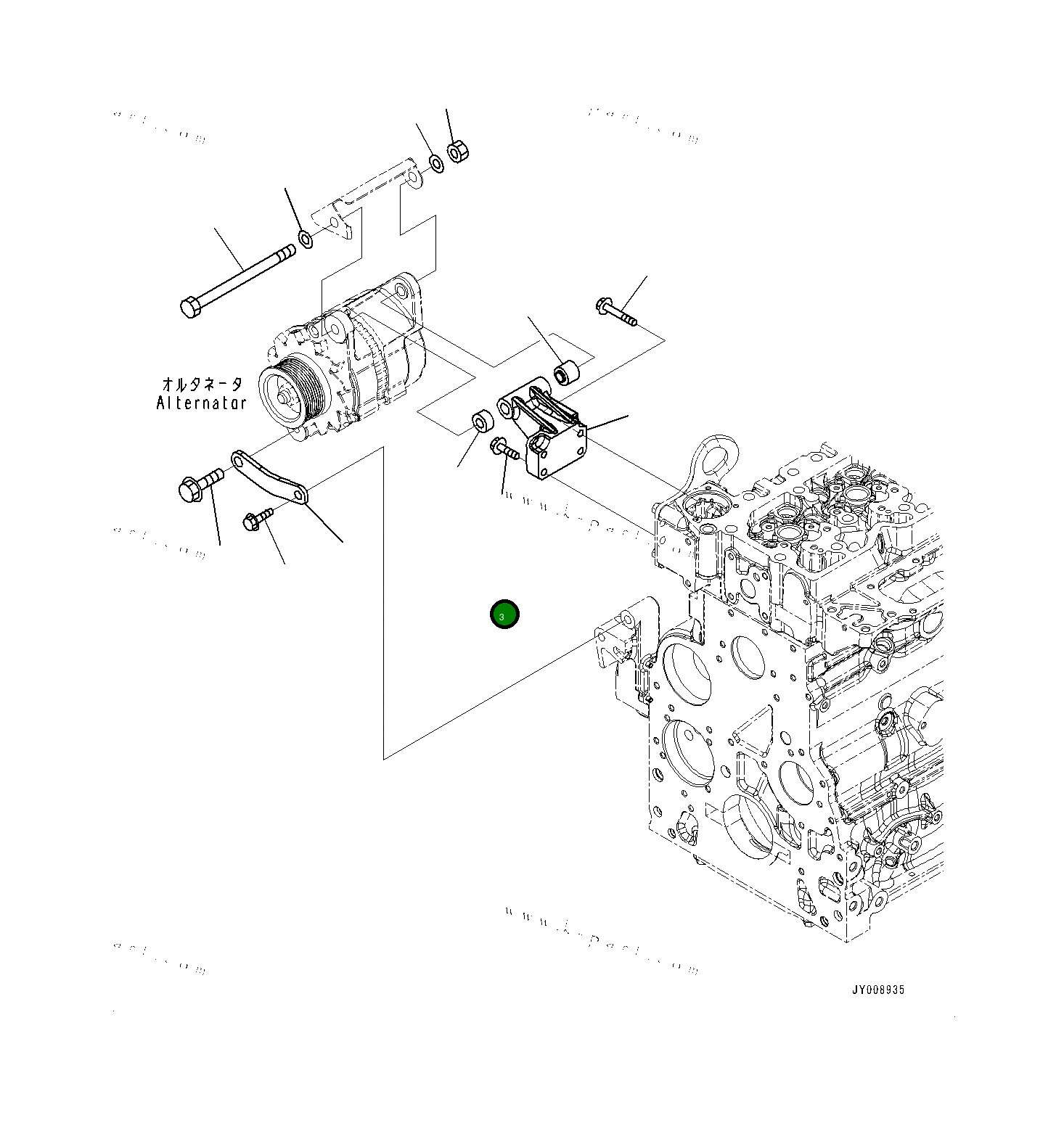 Болт 6732613110 Komatsu