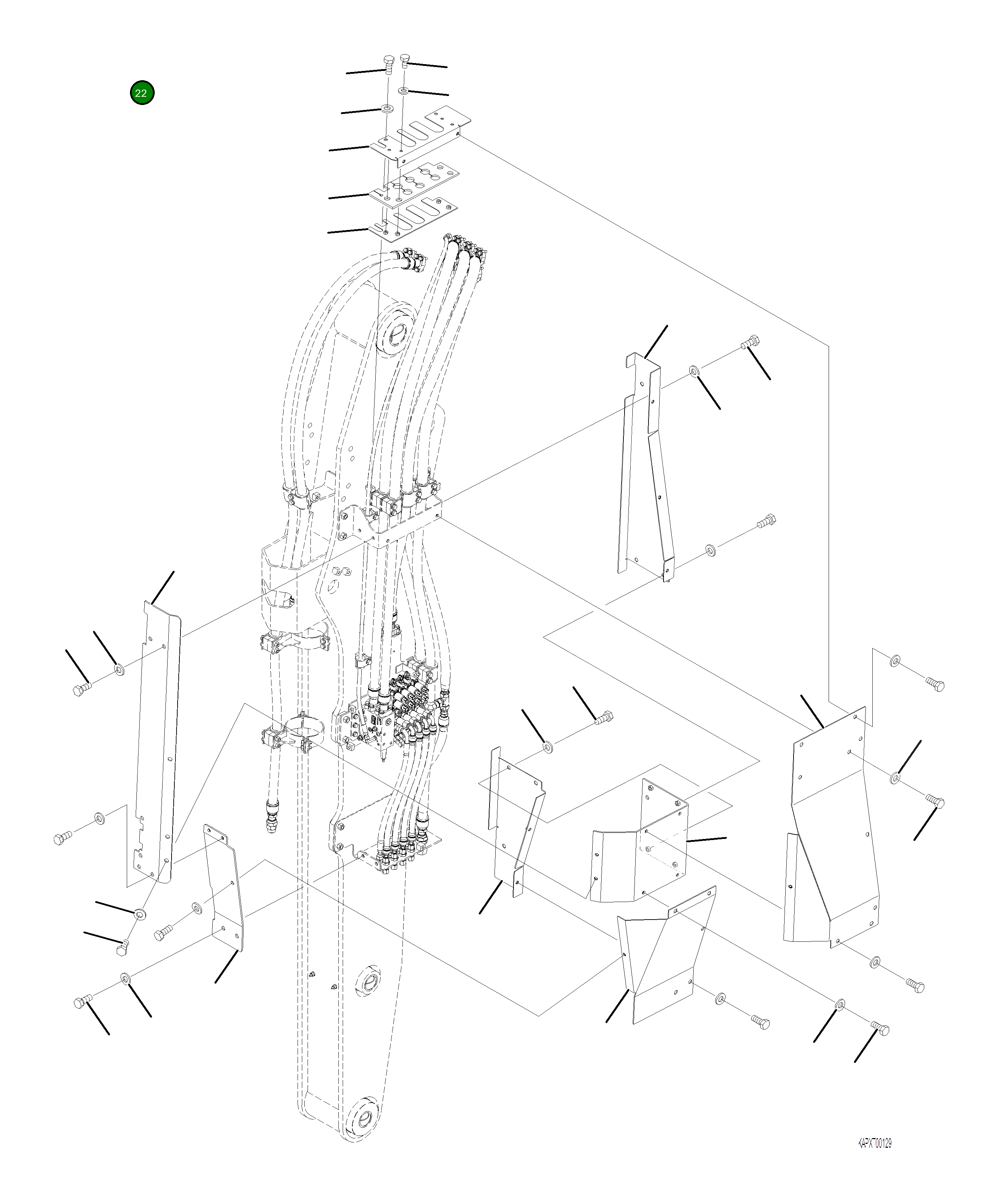 Крышка 4A1-70-21861 Komatsu
