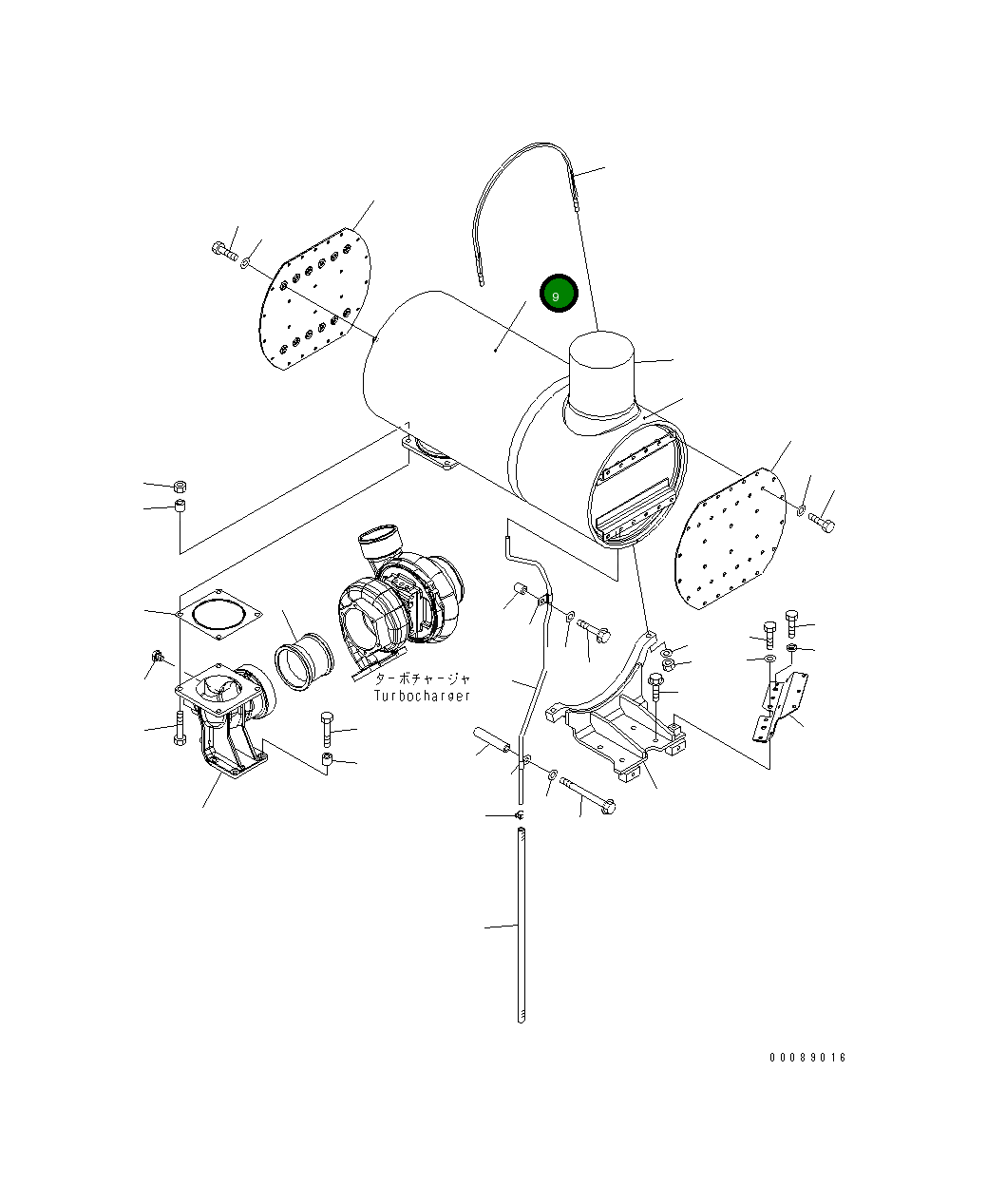 Крышка 6261-11-5750 Komatsu