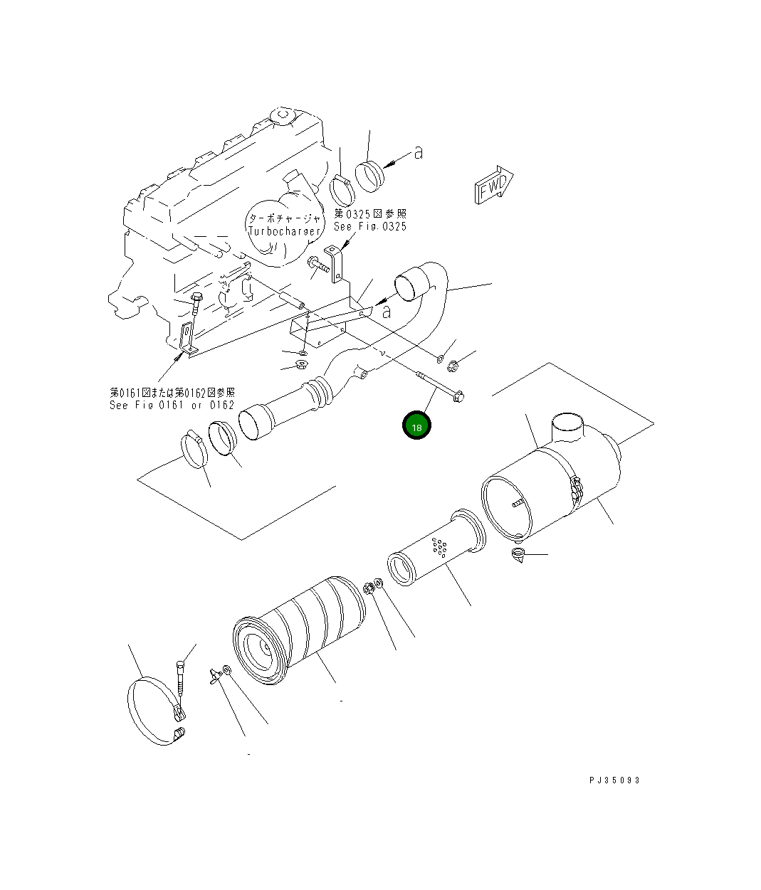 Болт 01436-21005 Komatsu