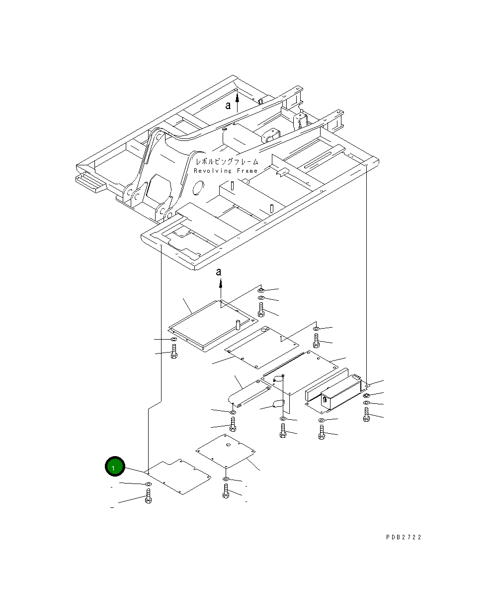 Крышка 20Y-54-K8820 Komatsu