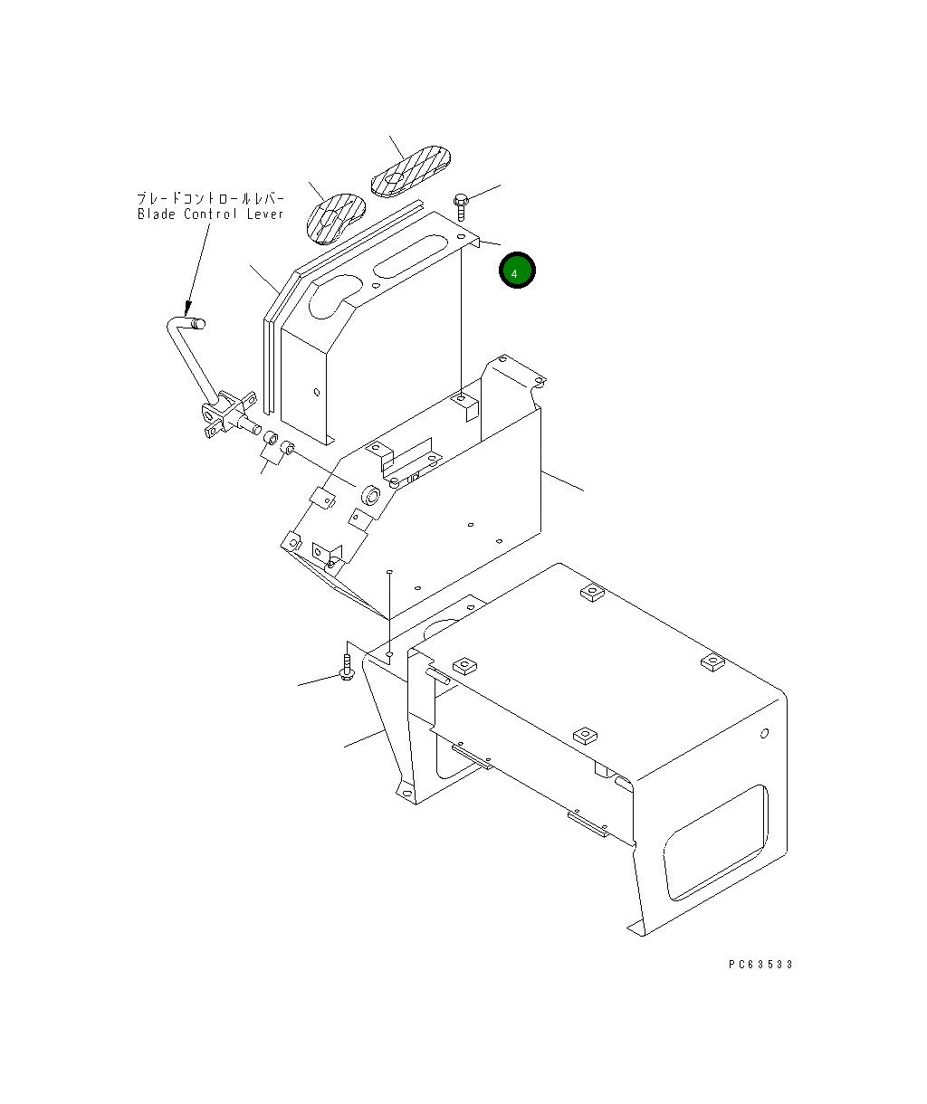 Крышка 20P-54-81821 Komatsu
