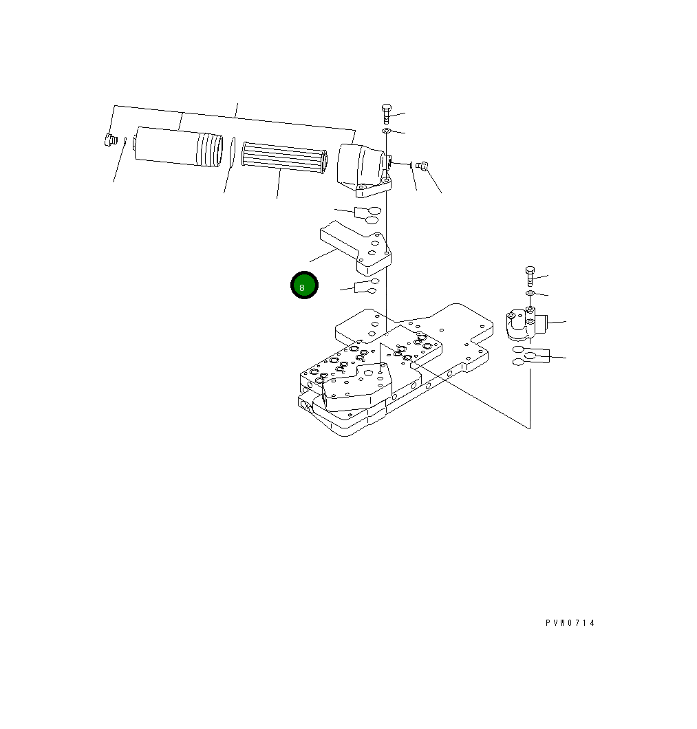 Крышка 42C-15-15810  Komatsu