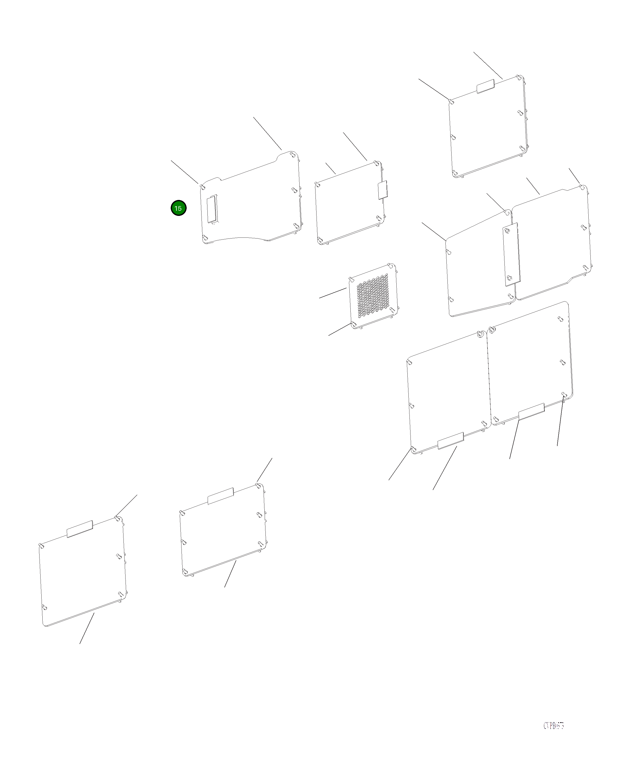 Крышка 206-54-A2470 Komatsu