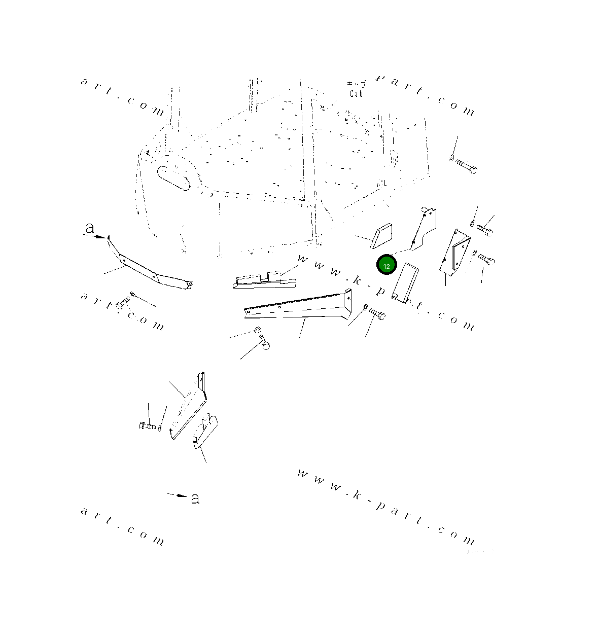 Крышка 419-54-54360 Komatsu
