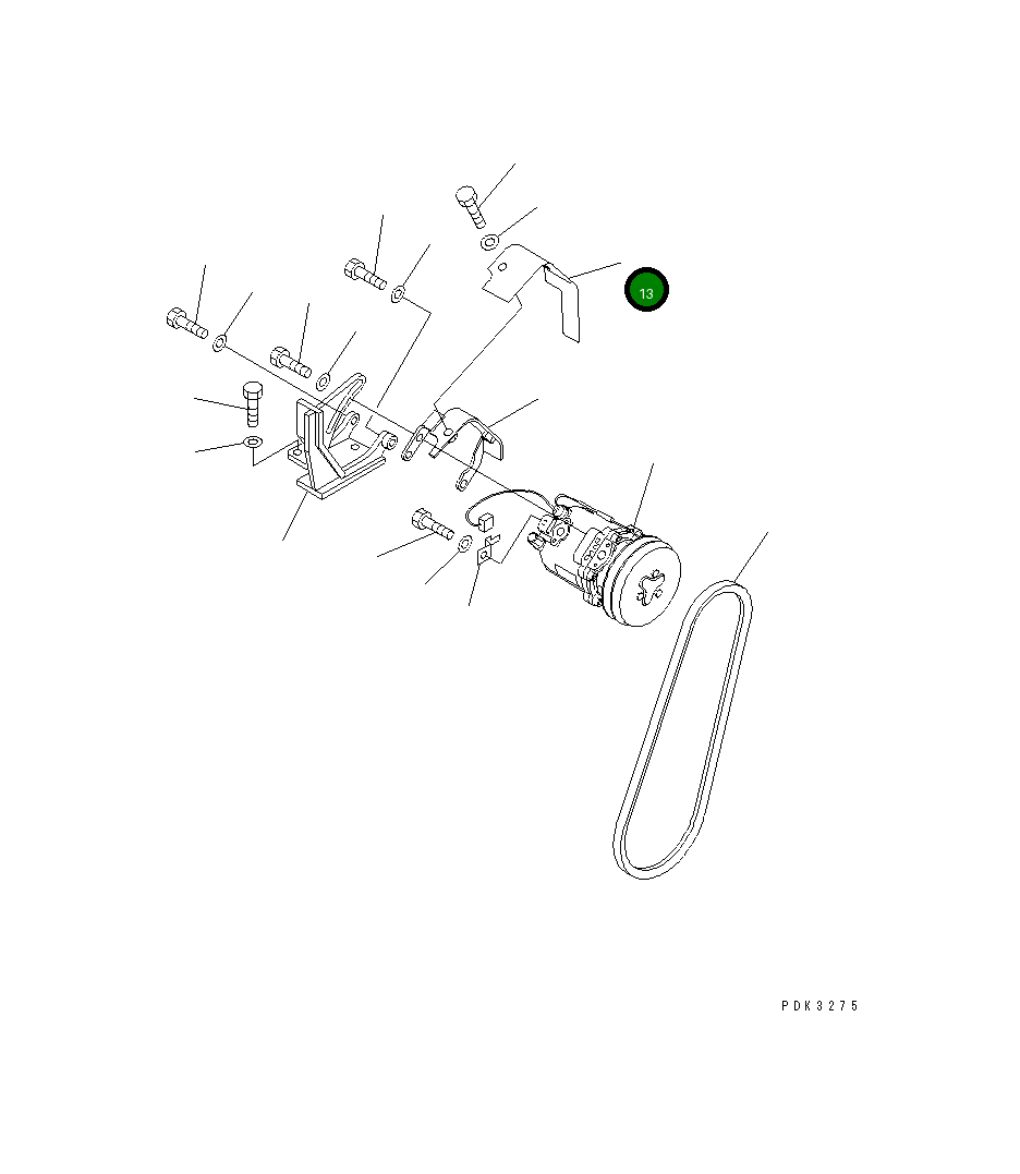 Крышка 21W-978-3190  Komatsu