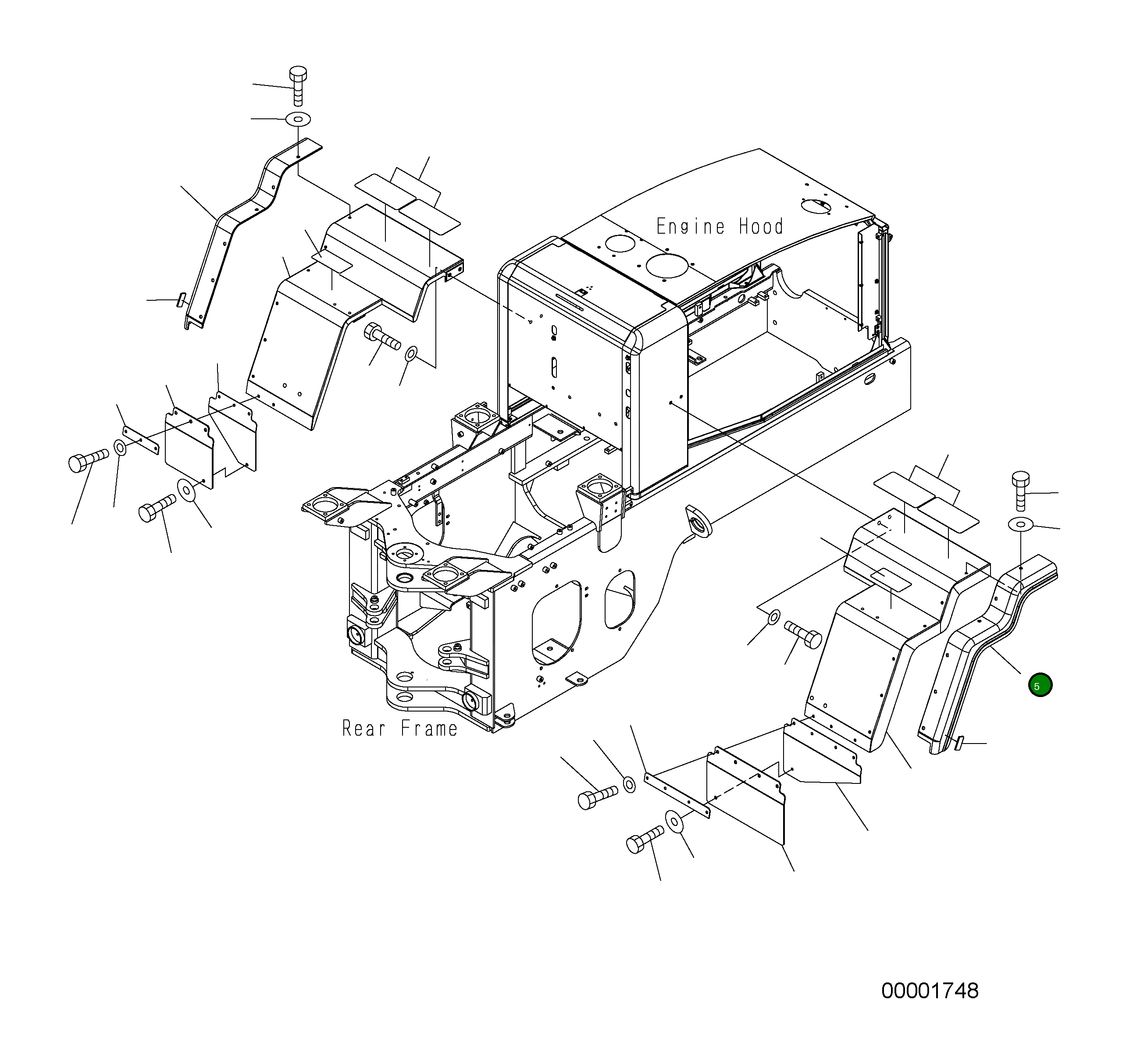 Крышка 418-54-34930 Komatsu