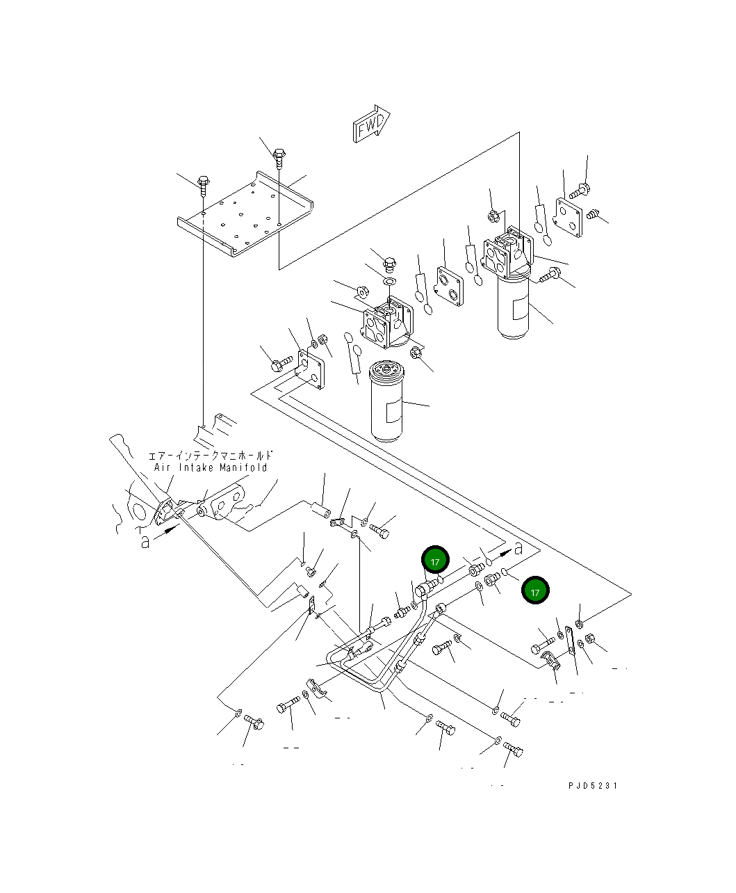 Кольцо уплотнительное (O-Ring) 07002-02034  Komatsu