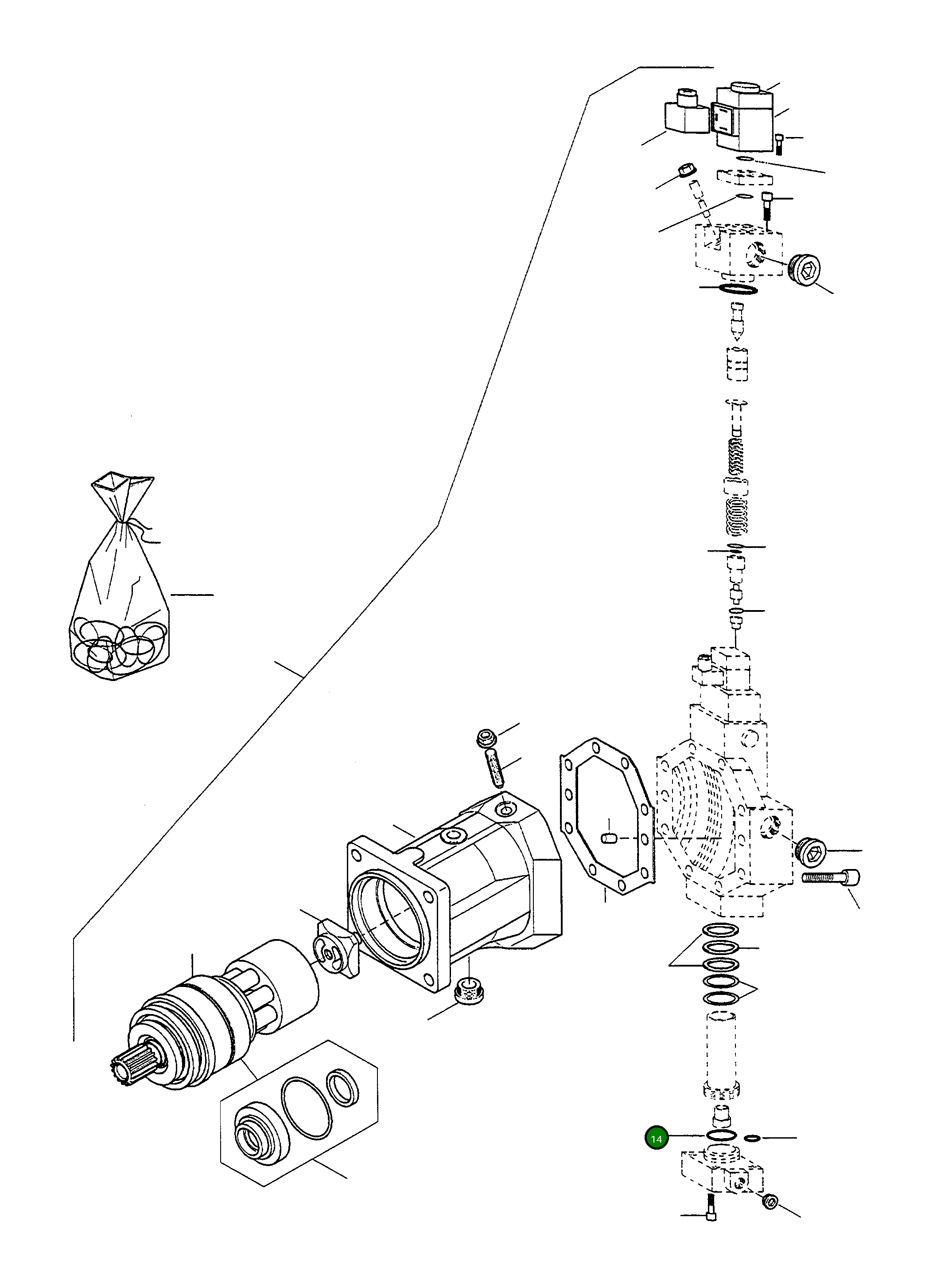 Кольцо уплотнительное (O-Ring) 4918335M1 Komatsu