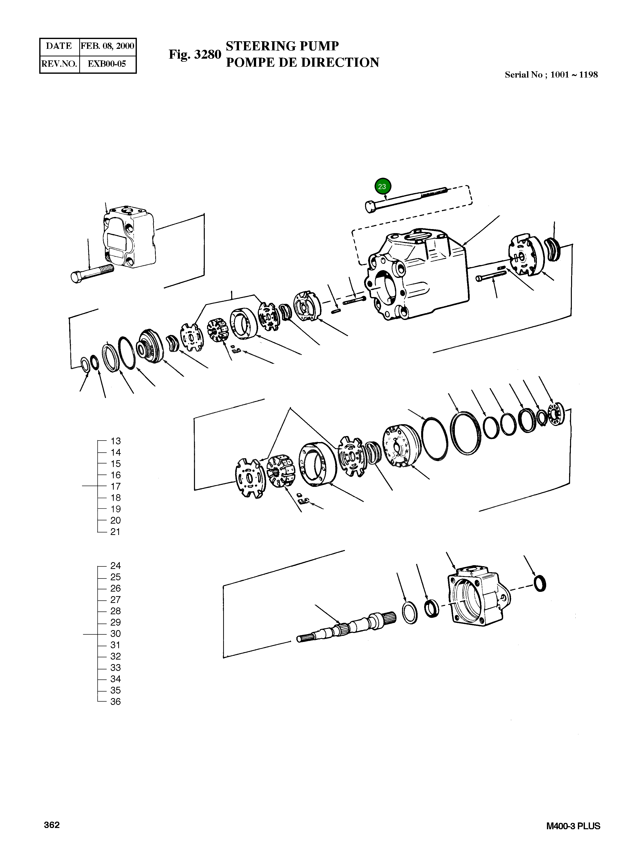 Болт 42023  Komatsu