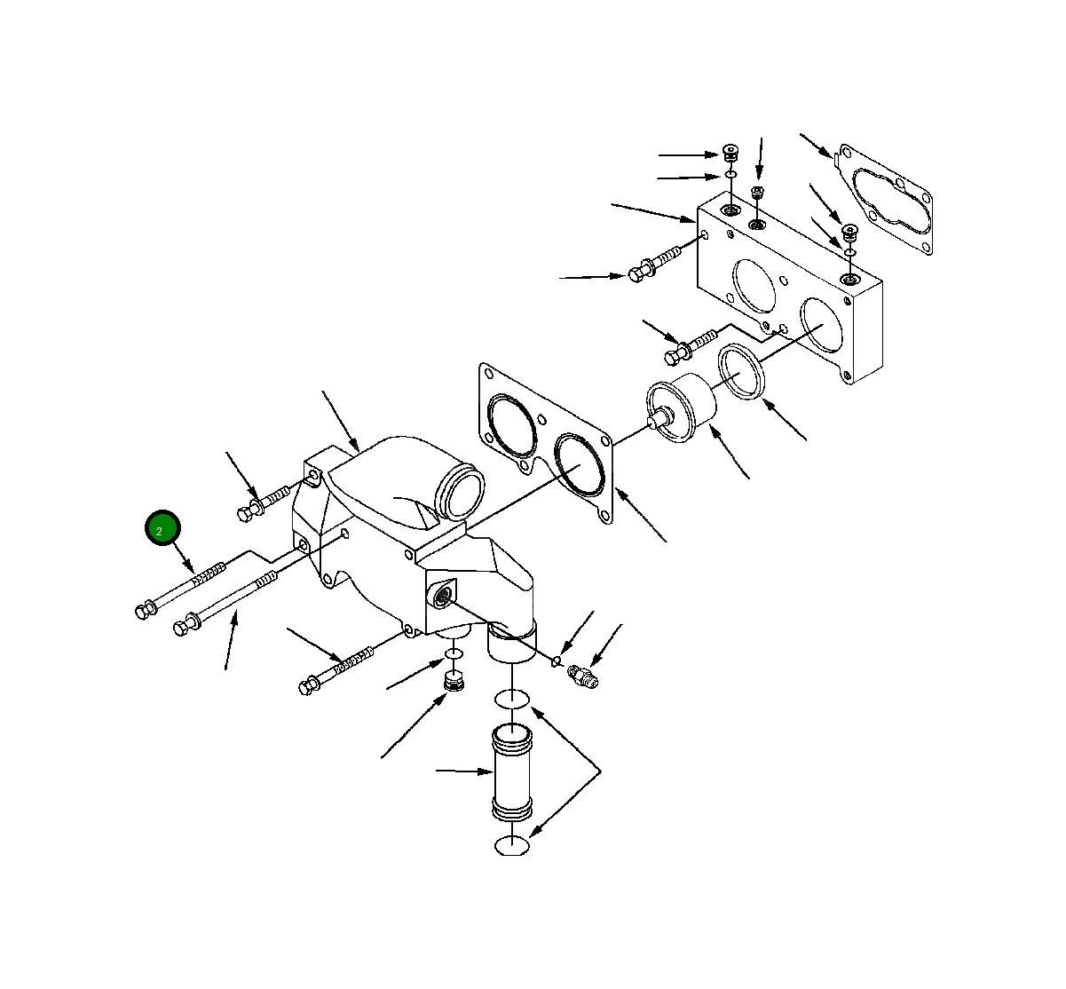 Болт 1294 534 H1 Komatsu
