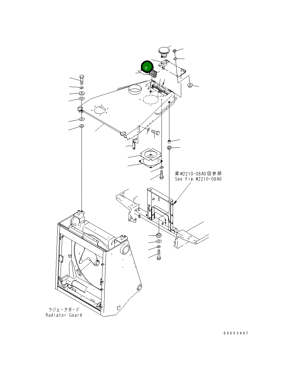 Крышка 195-54-75591 Komatsu