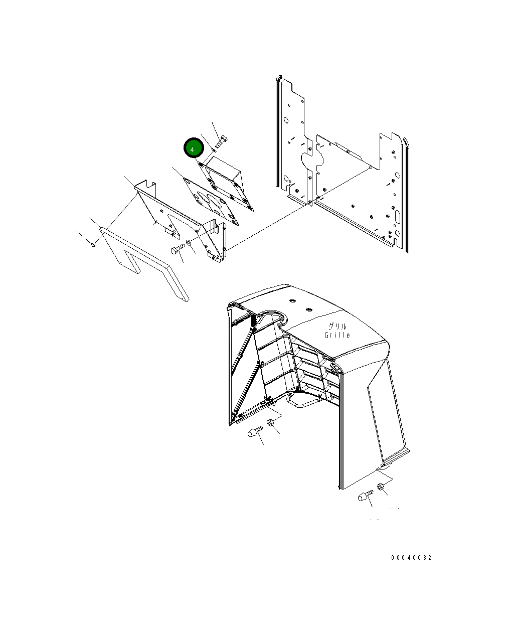 Крышка 423-54-47520 Komatsu