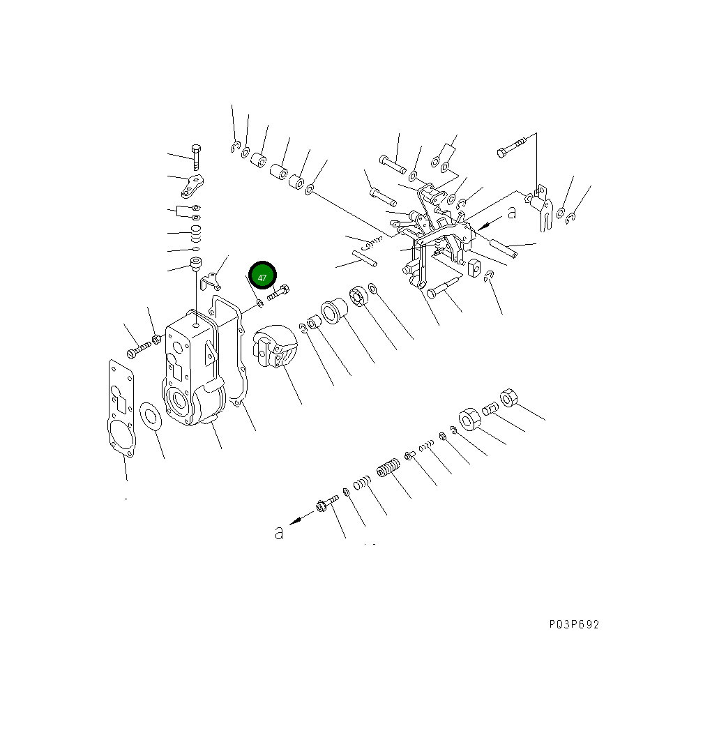 Болт ND949047-6970  Komatsu