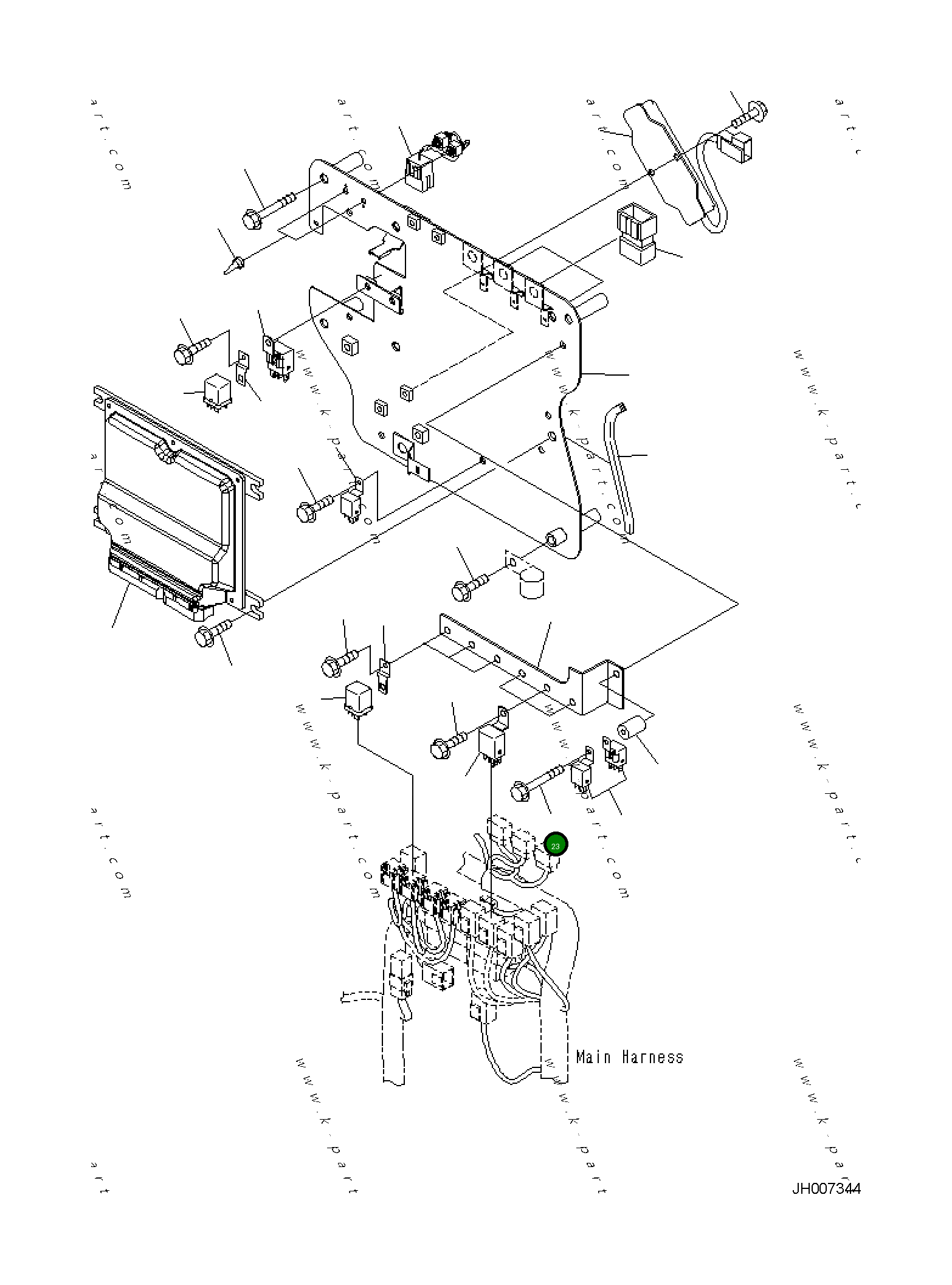 Болт 01435-00645 Komatsu